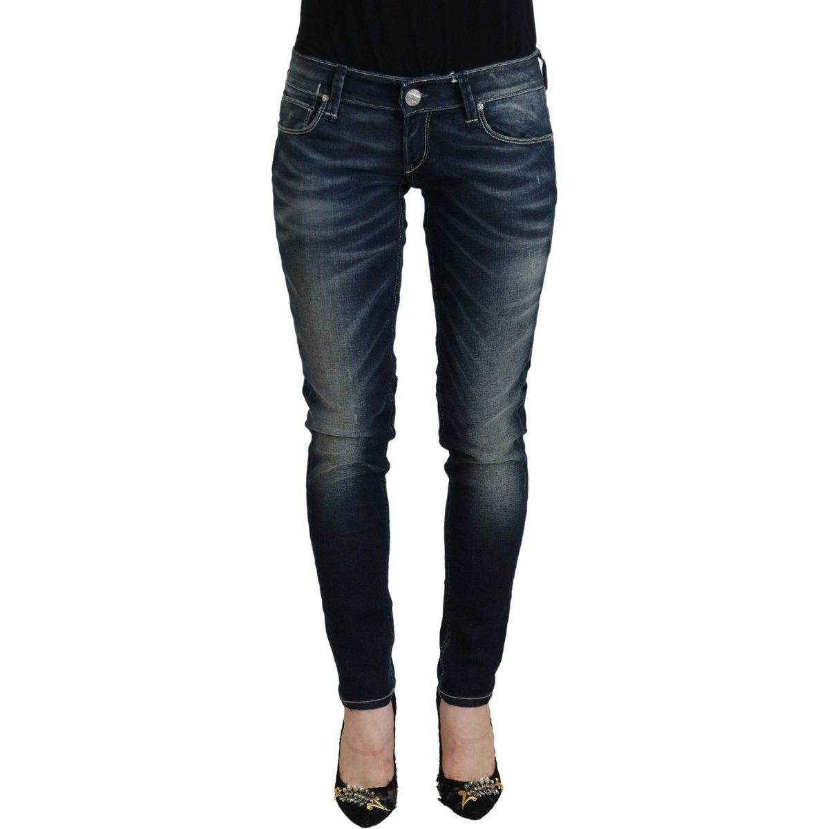 Mittelhohe Skinny Fit Jeans
