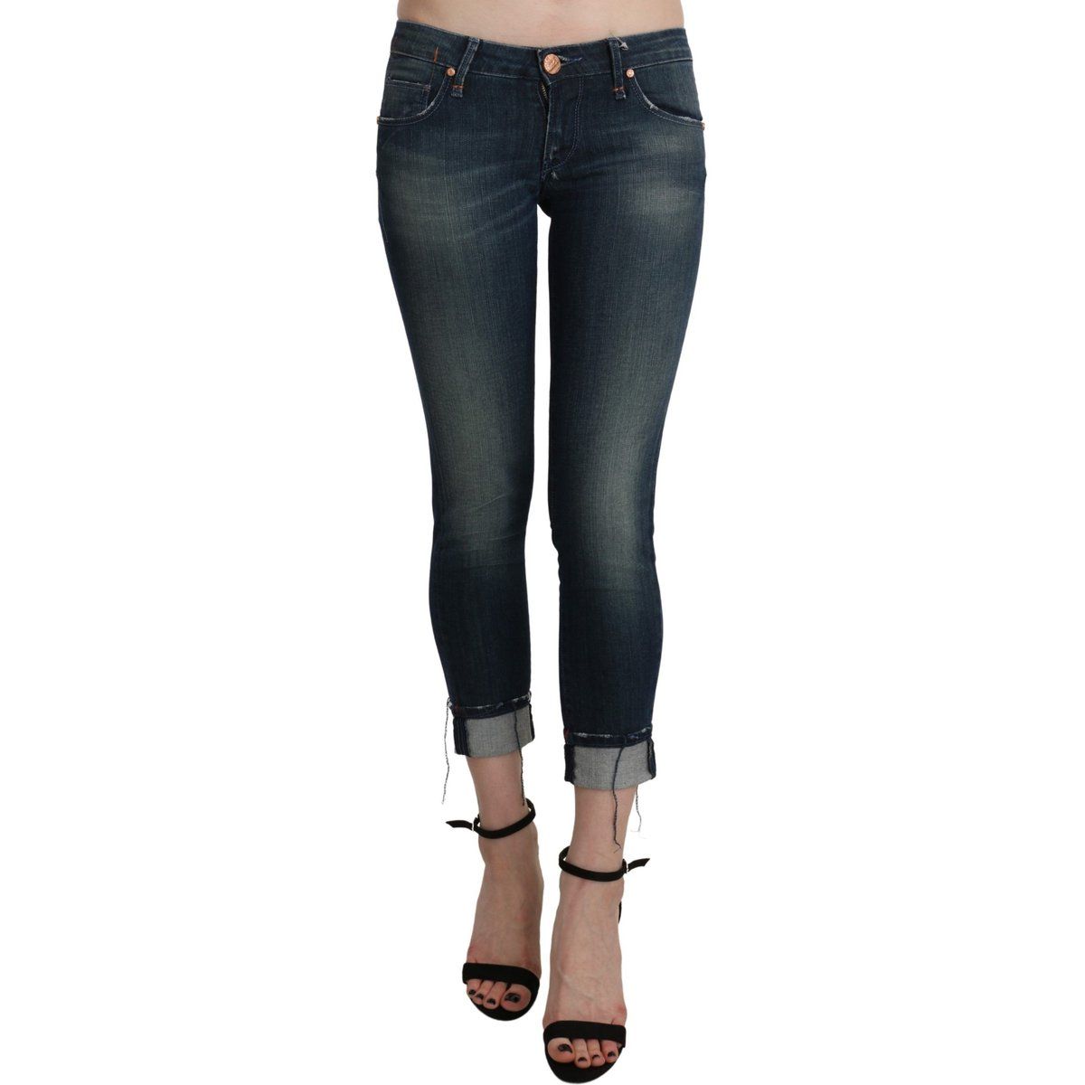 Gekürzte Slim Fit Denim Jeans