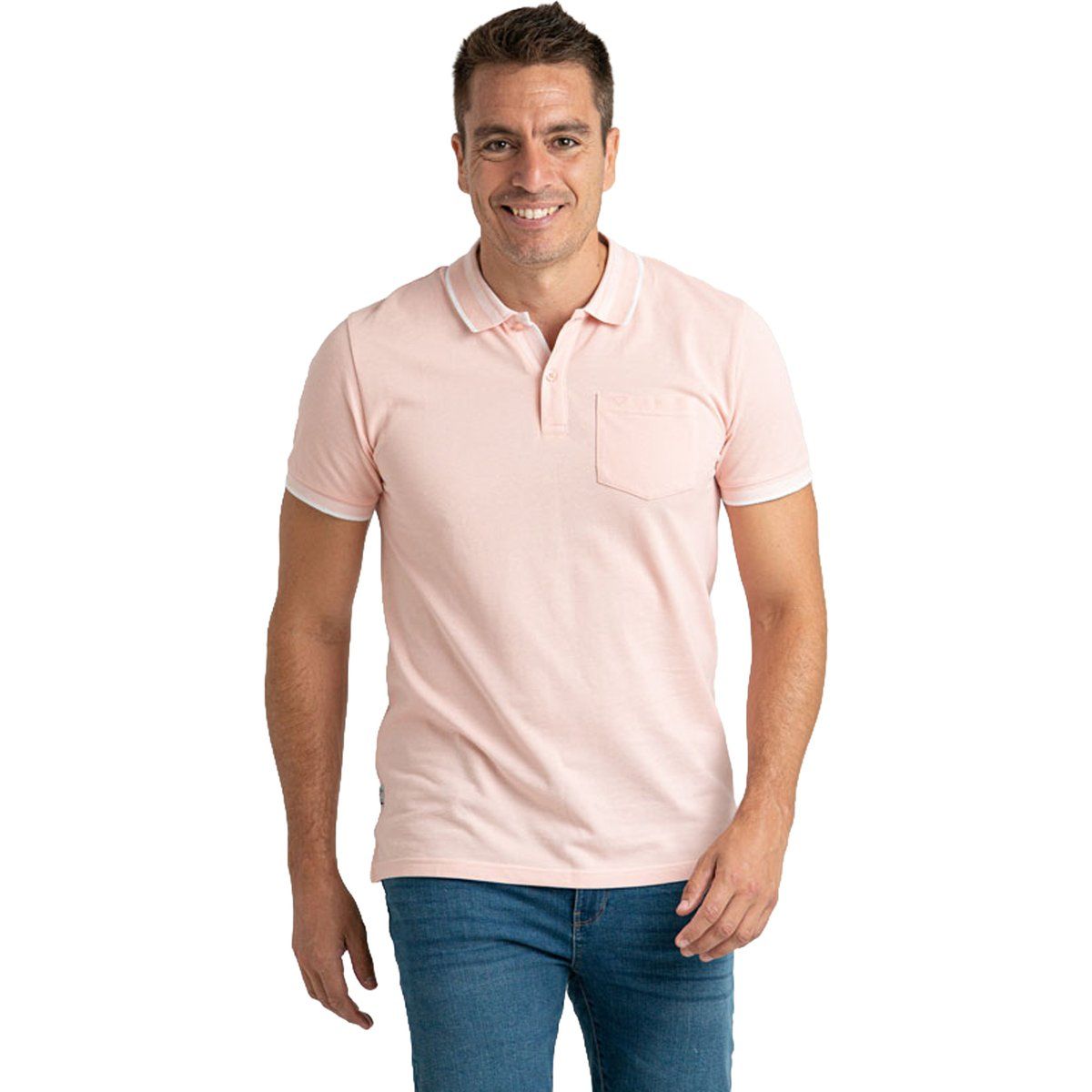 Herren Baumwoll Kurzarm Polohemd