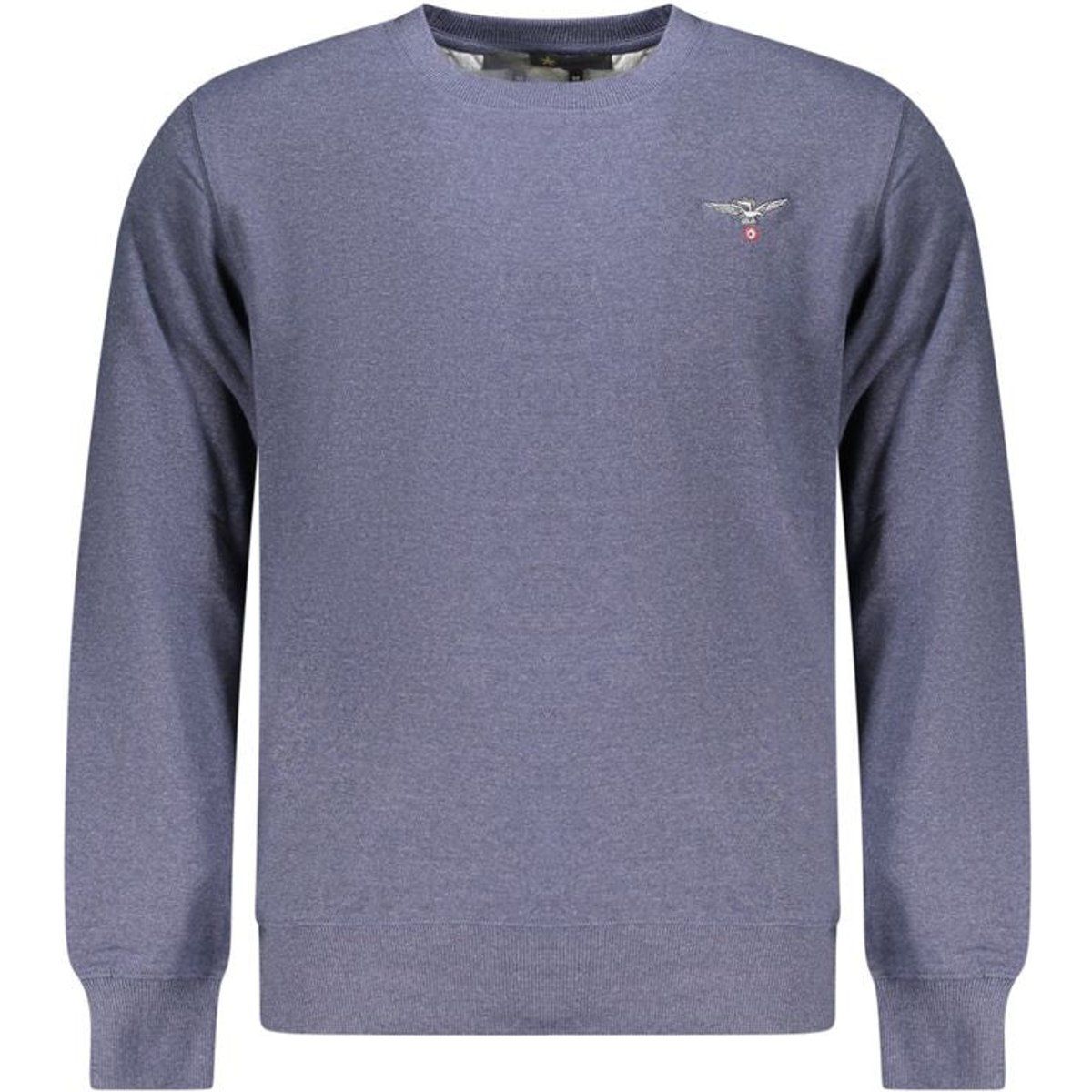 Recyceltes Baumwoll-Rundhals-Sweatshirt mit Logo
