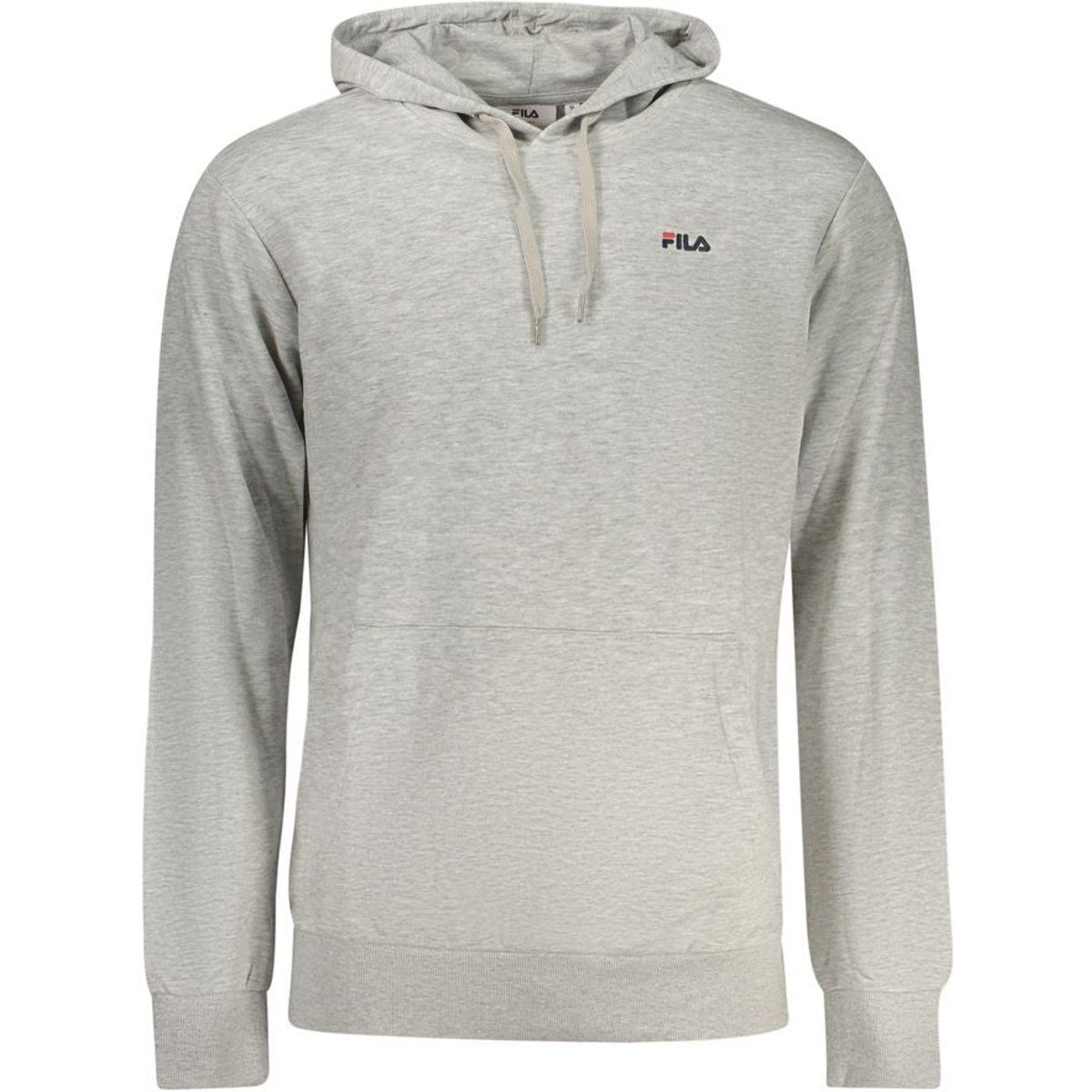 Grau melierter Hoodie aus Baumwollmischung