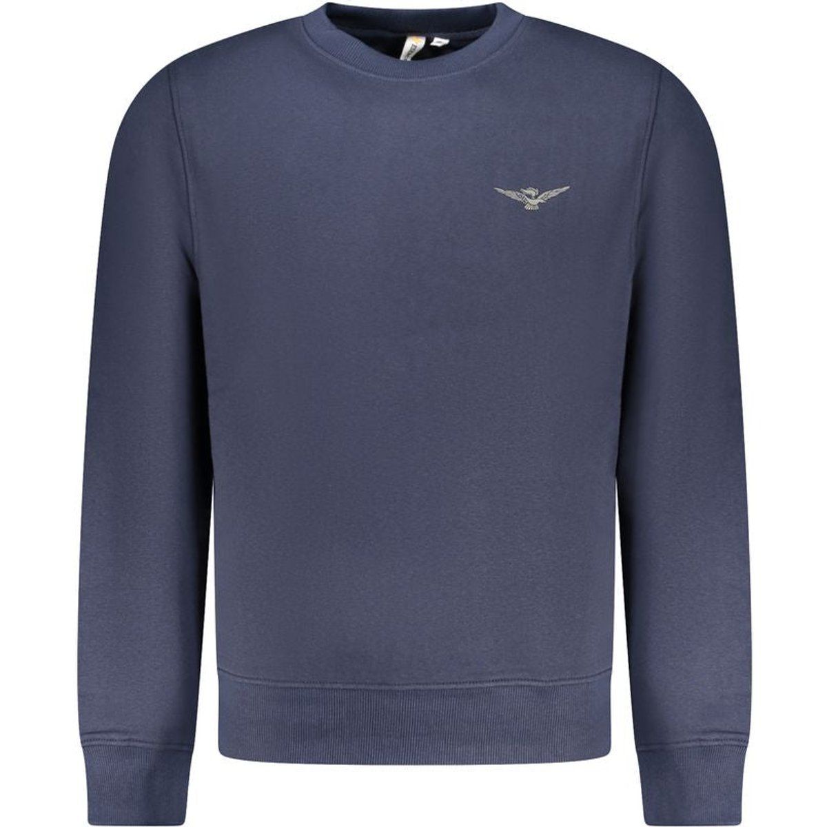Klassisches Baumwollmischung Rundhals-Sweatshirt