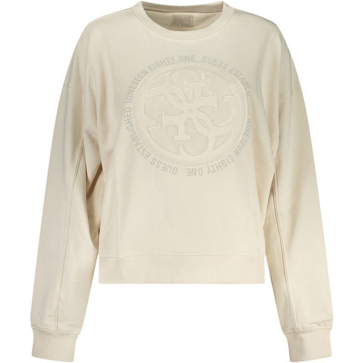 Baumwoll-Sweatshirt mit Sticklogo
