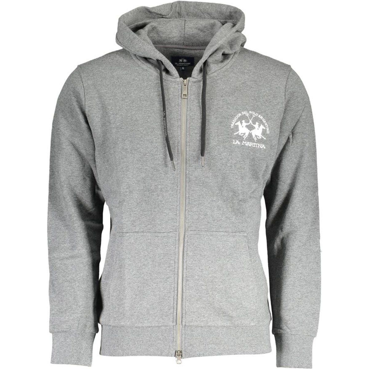 Herren-Hoodie mit durchgehendem Reißverschluss und Logo
