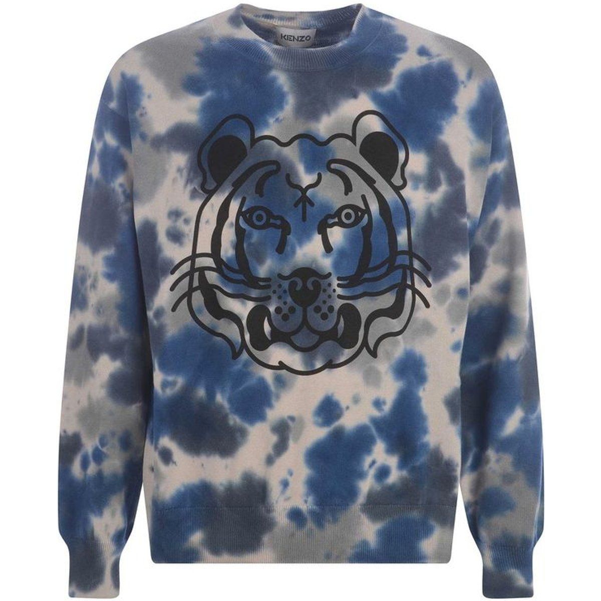 Ikonisches Batik-Sweatshirt mit Tigerkopf
