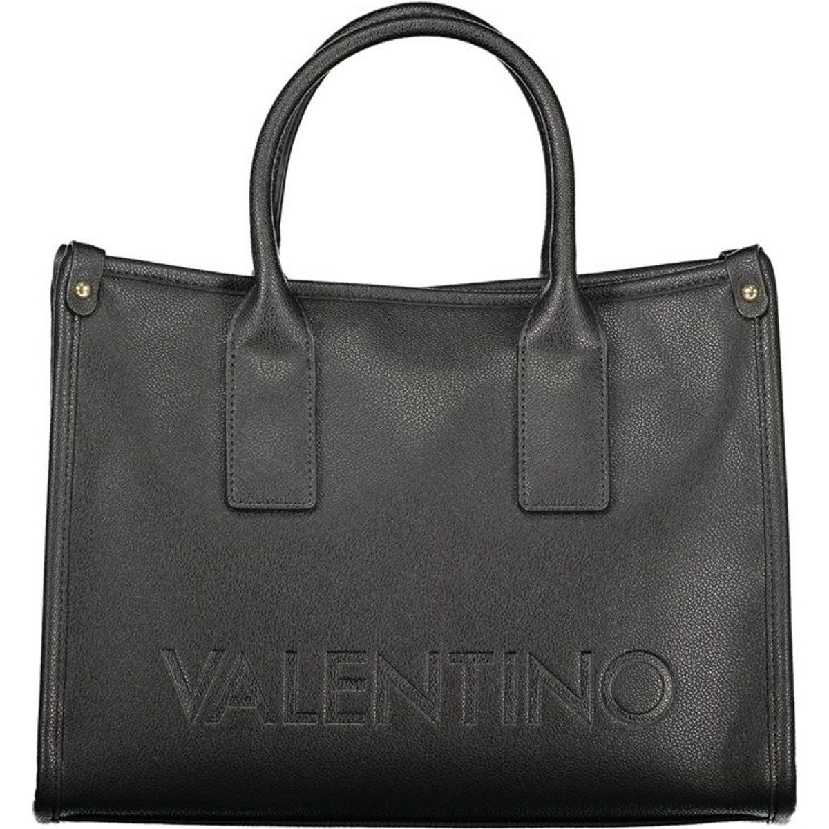 Elegante schwarze Tote Bag mit Logo