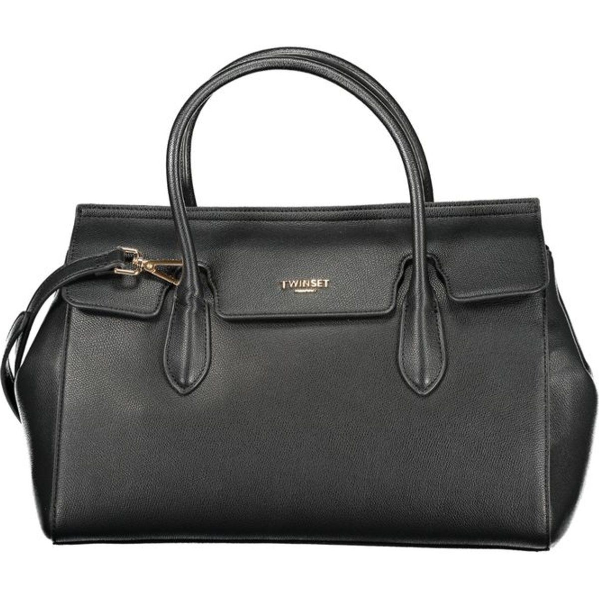 Strukturierte Satchel-Tasche aus Kunstleder