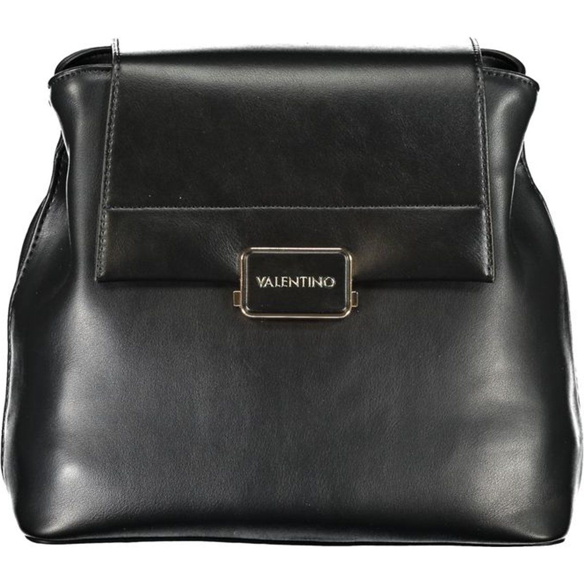 Eleganter Rucksack aus schwarzem Kunstleder