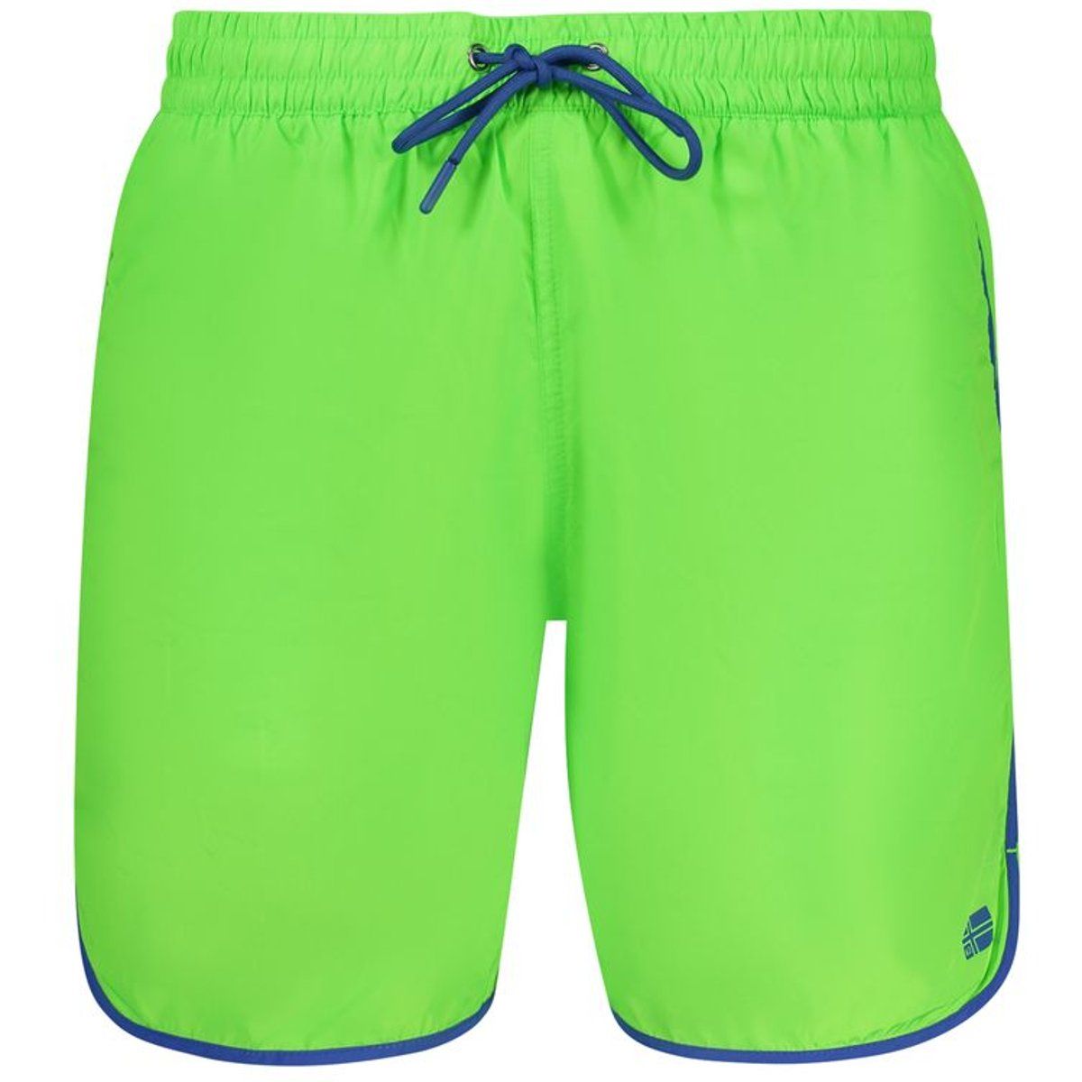 Grüne Herren Badeshorts mit Besatz