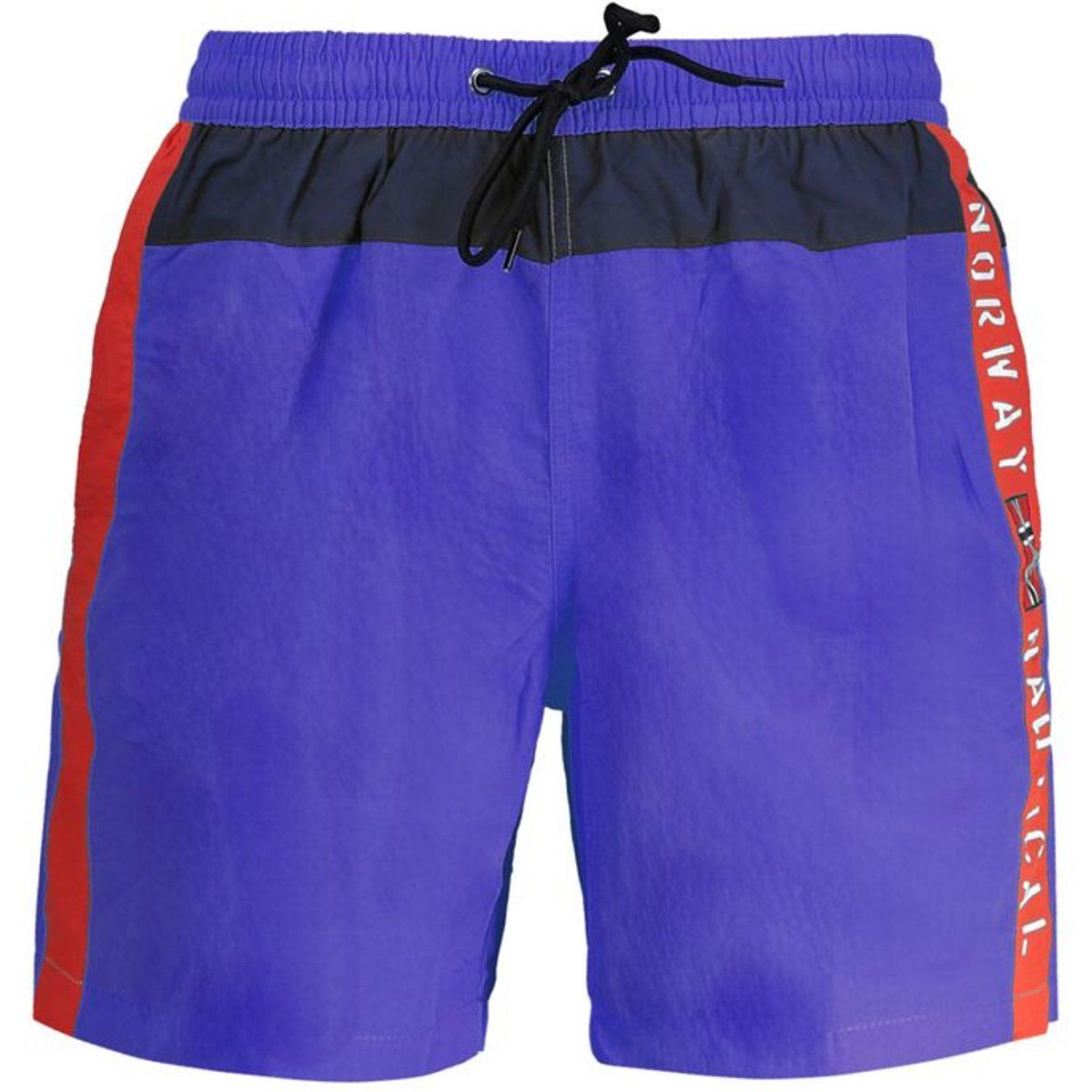 Retro Farbblock Badeshorts für Herren