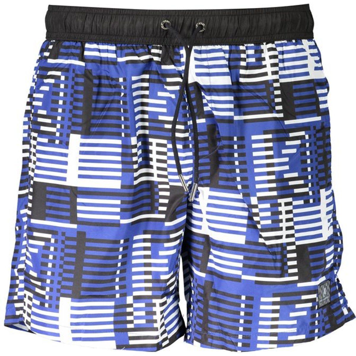 Badeshorts mit grafischem Druck und Kordelzug