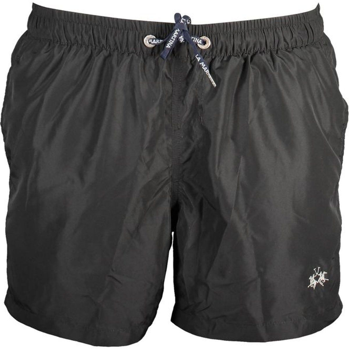 Schwarze Badeshorts mit Logo