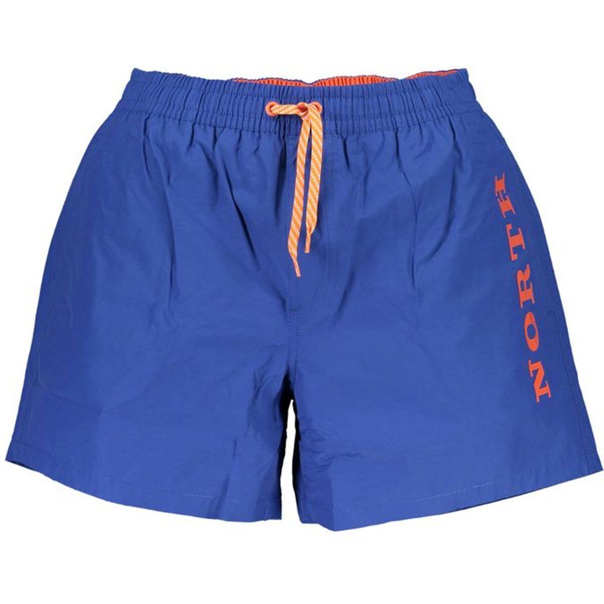 Blaue Herren-Badeshorts mit Logo