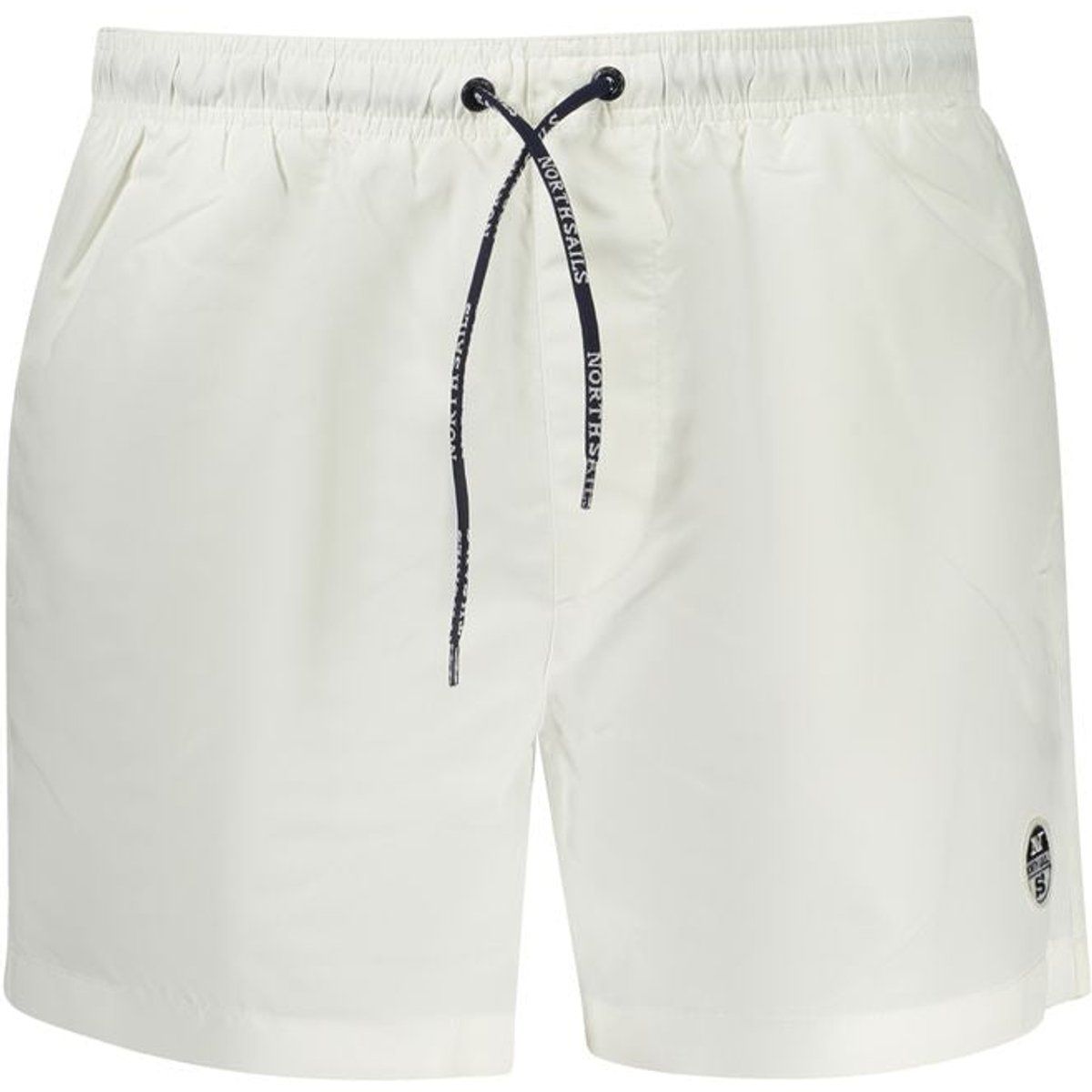 Herren Badeshorts in Uni Weiß