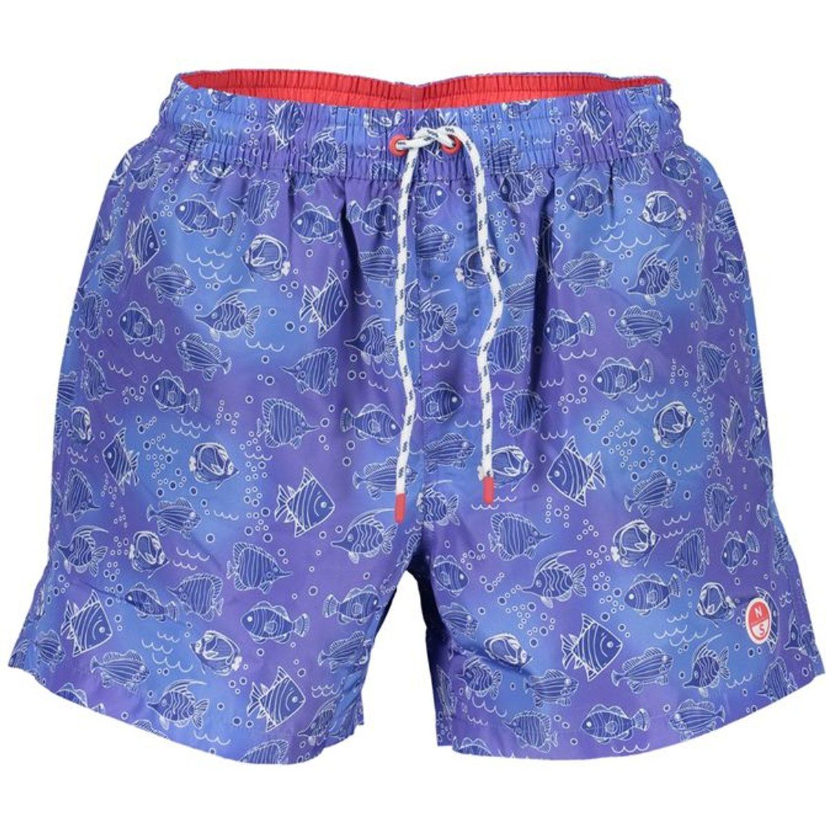 Badehose mit Muster und Kordelzug