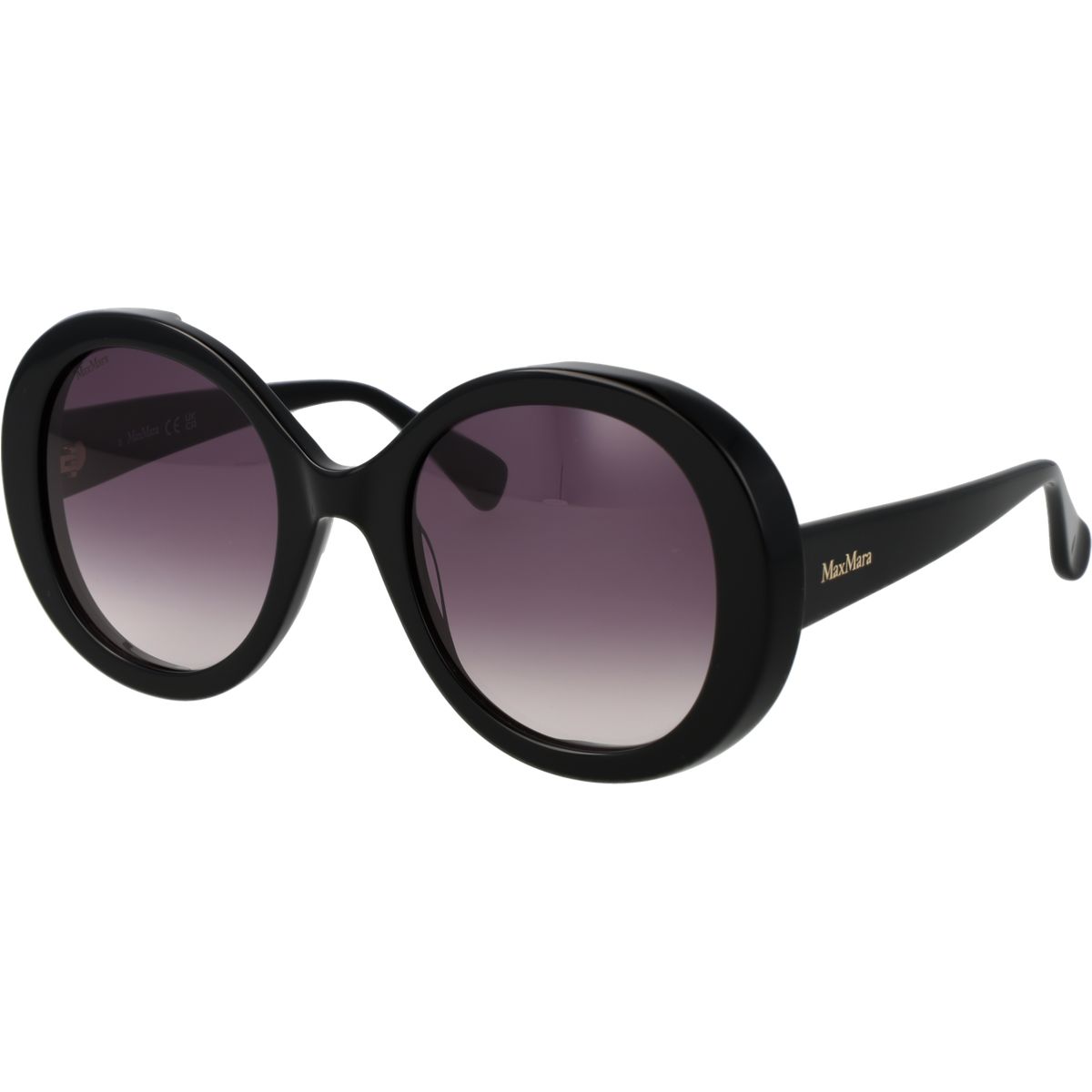 Sonnenbrille mit rundem Rahmen und Farbverlaufsgläsern