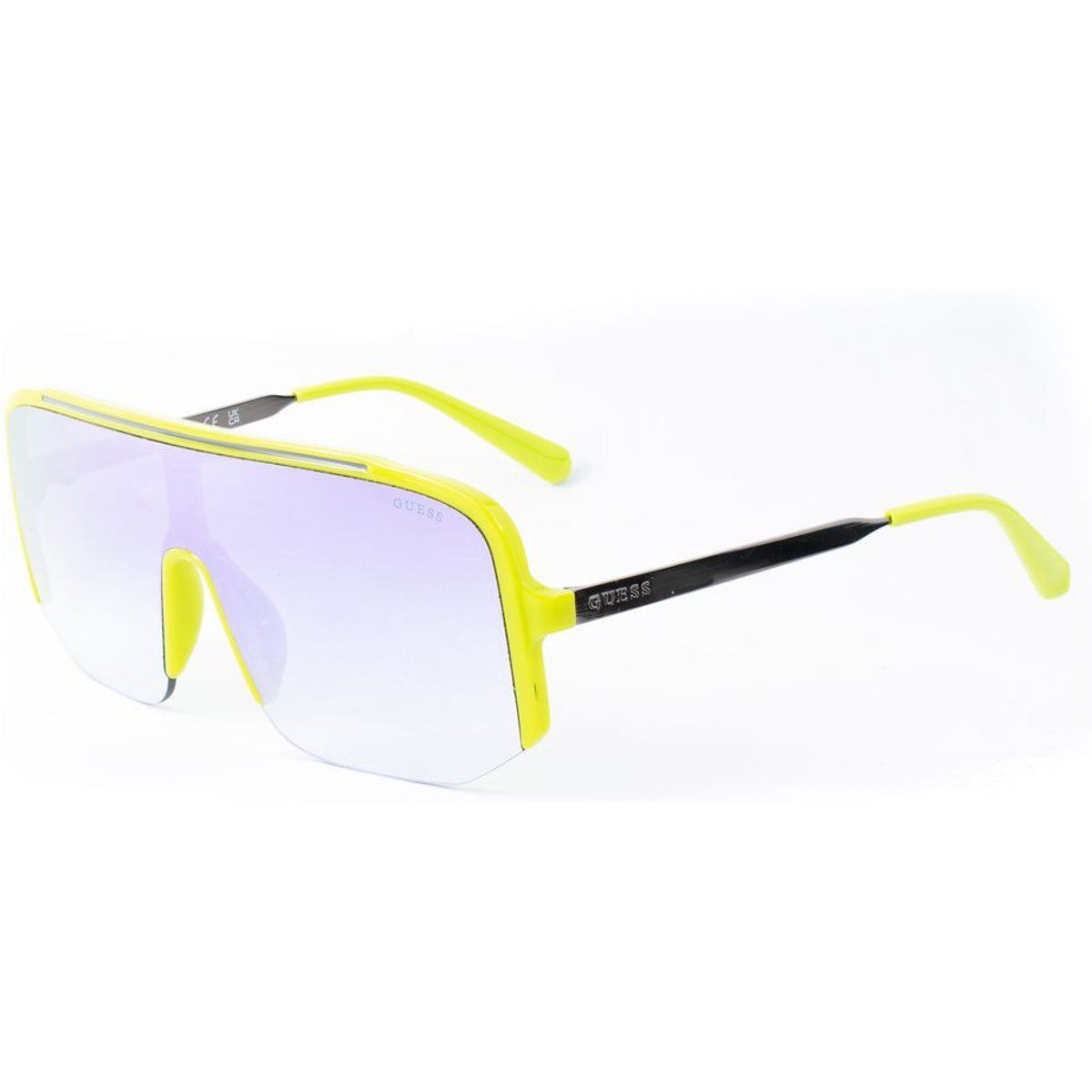 Schild Sonnenbrille mit Gelbem Rahmen