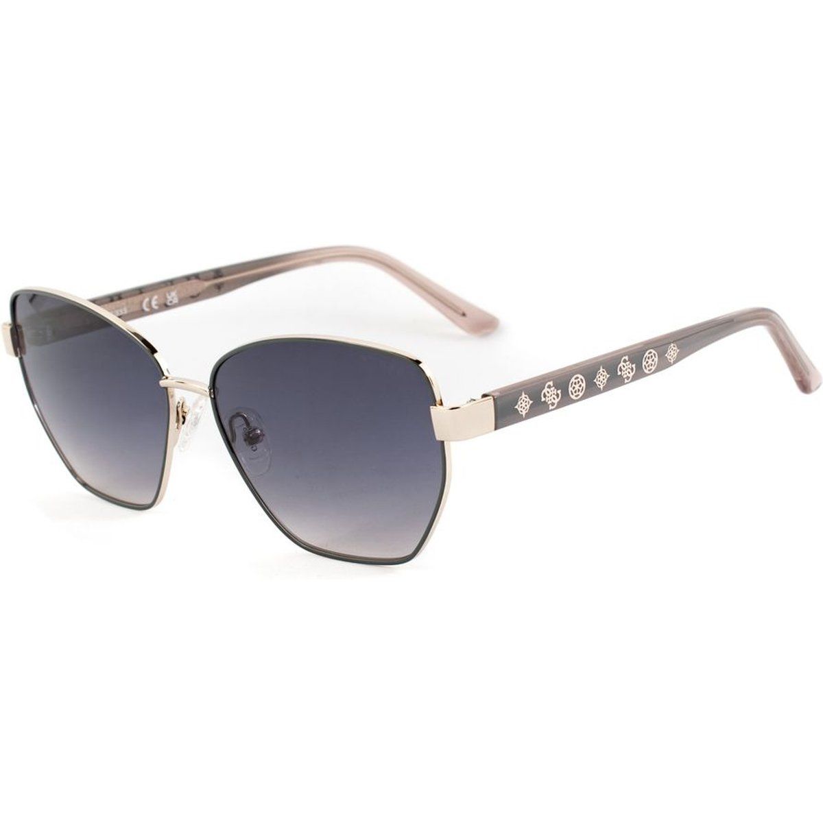 Graue Metall-Katzenaugen-Sonnenbrille