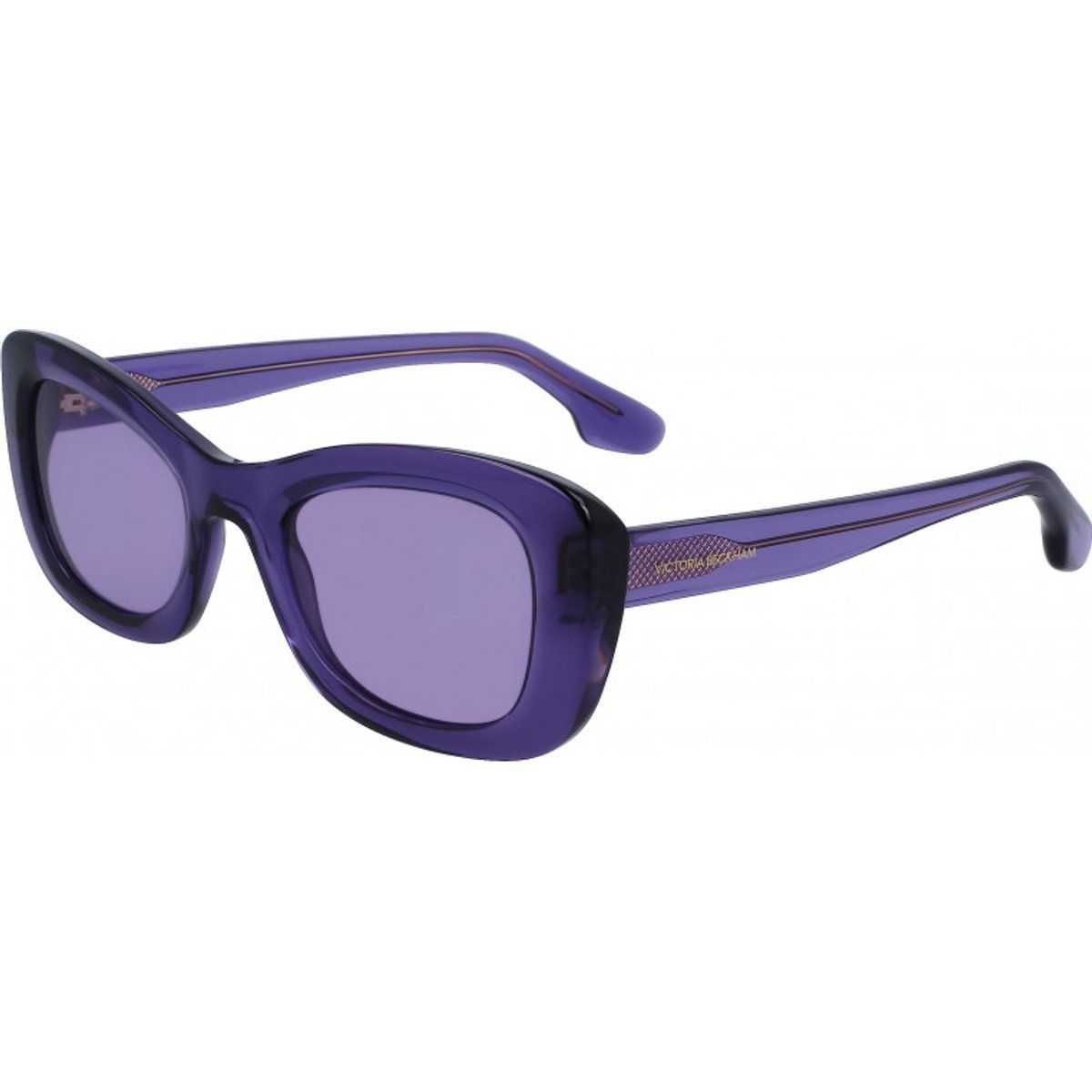 Lilafarbene Cat-Eye-Sonnenbrille