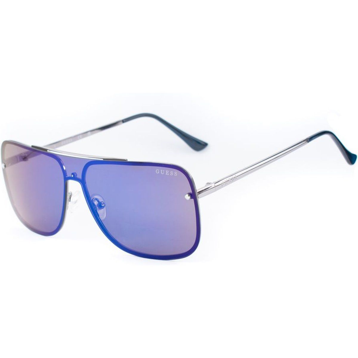 Aviator-Sonnenbrille mit grauem Metallrahmen