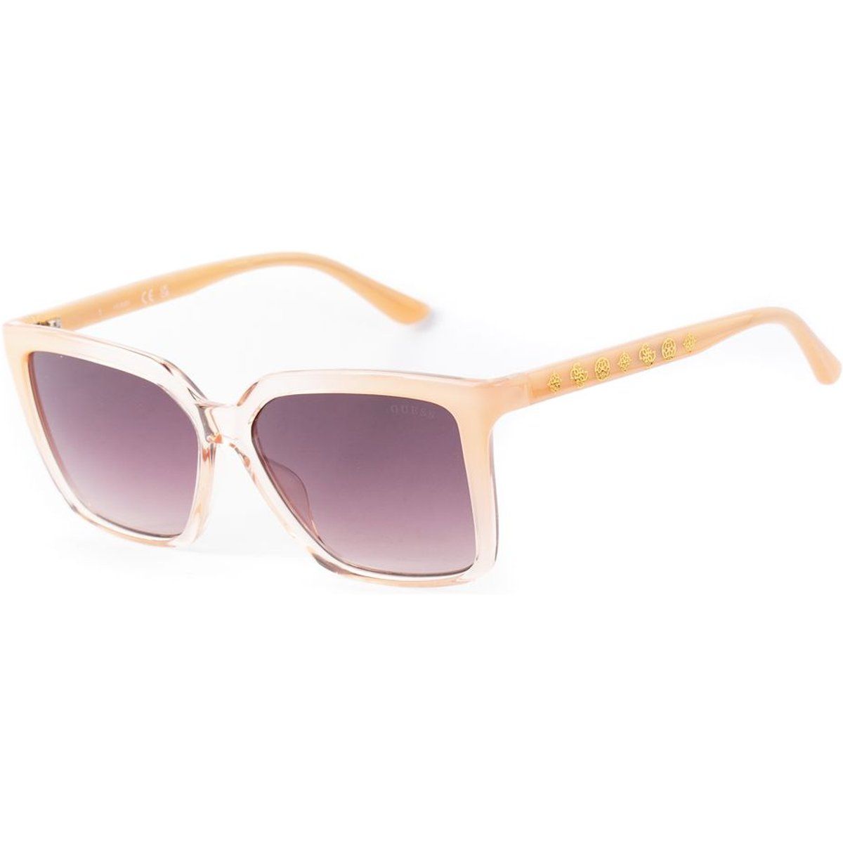Graue quadratische Sonnenbrille mit Farbverlauf