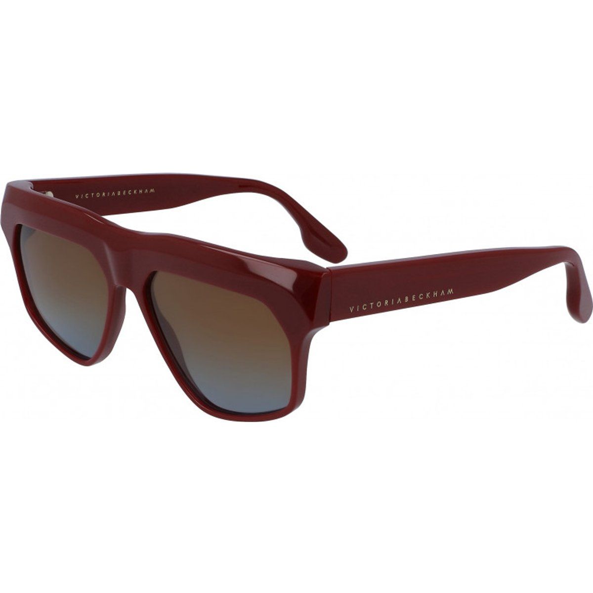 Schicke burgunderrote Sonnenbrille