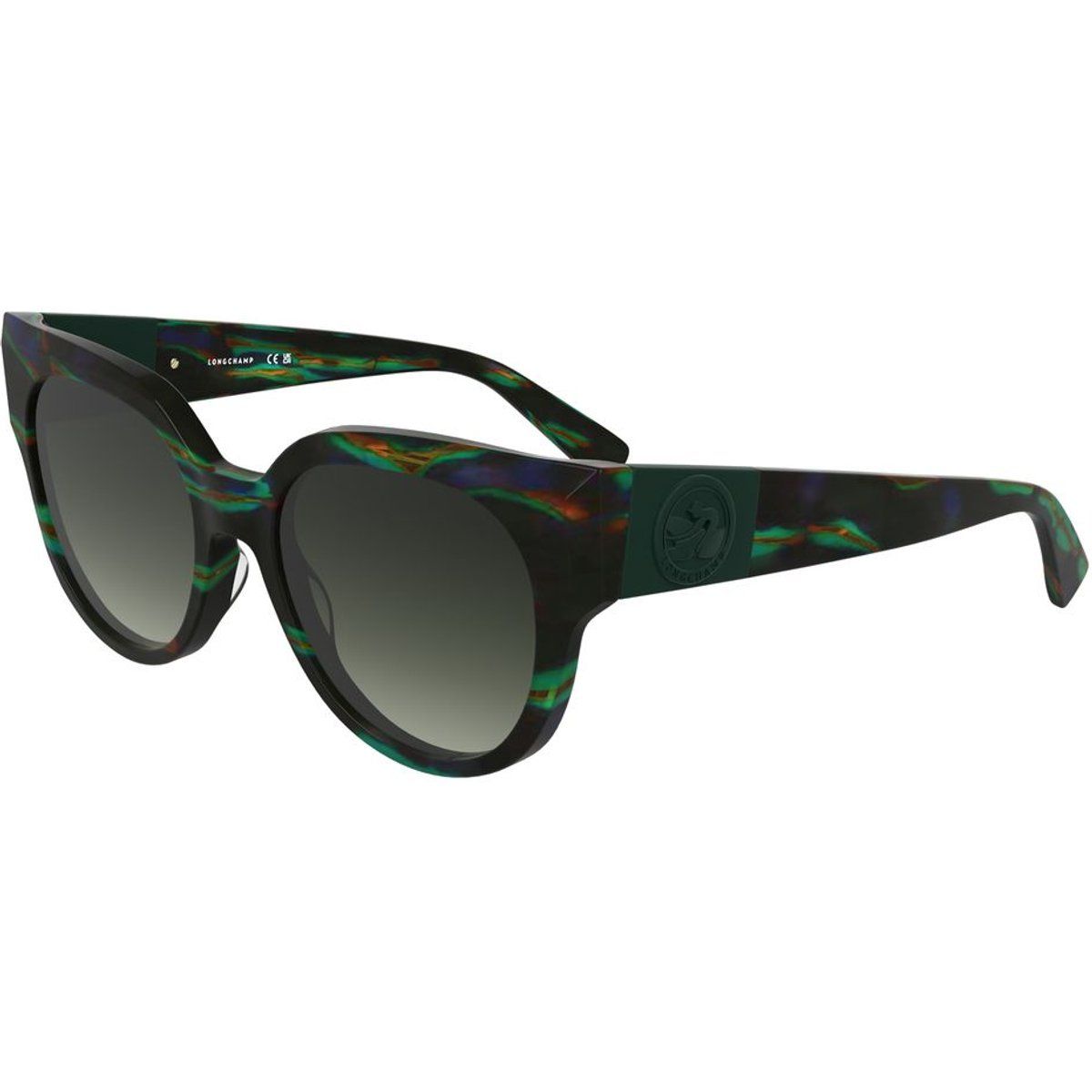 Gemusterte Cat-Eye Sonnenbrille