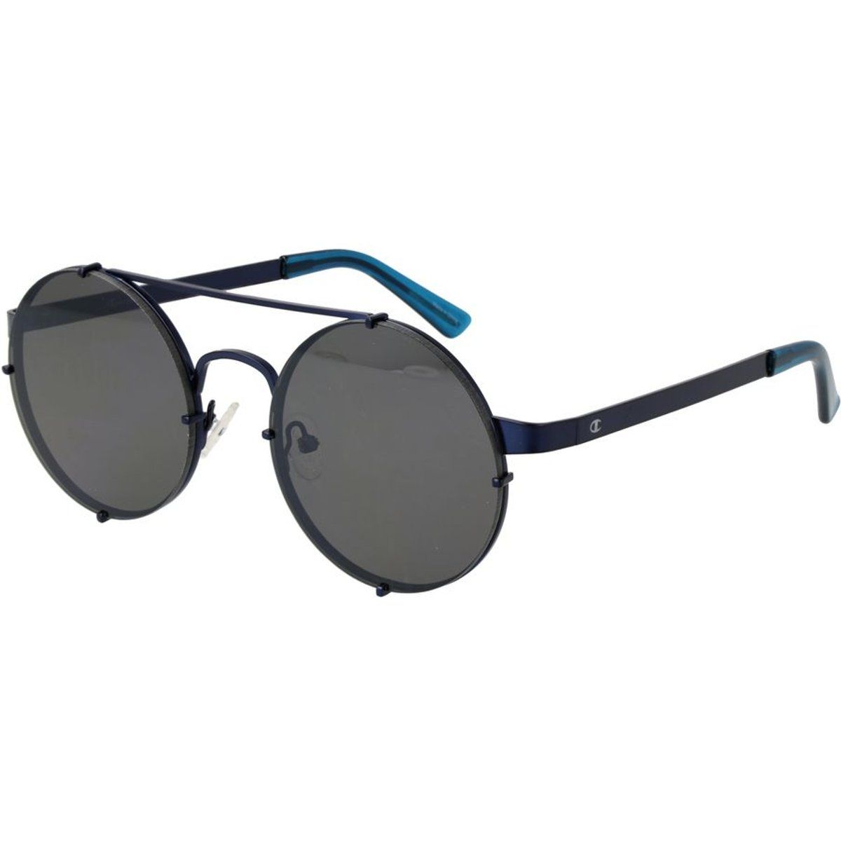 Runde Metallsonnenbrille mit Oberbügel