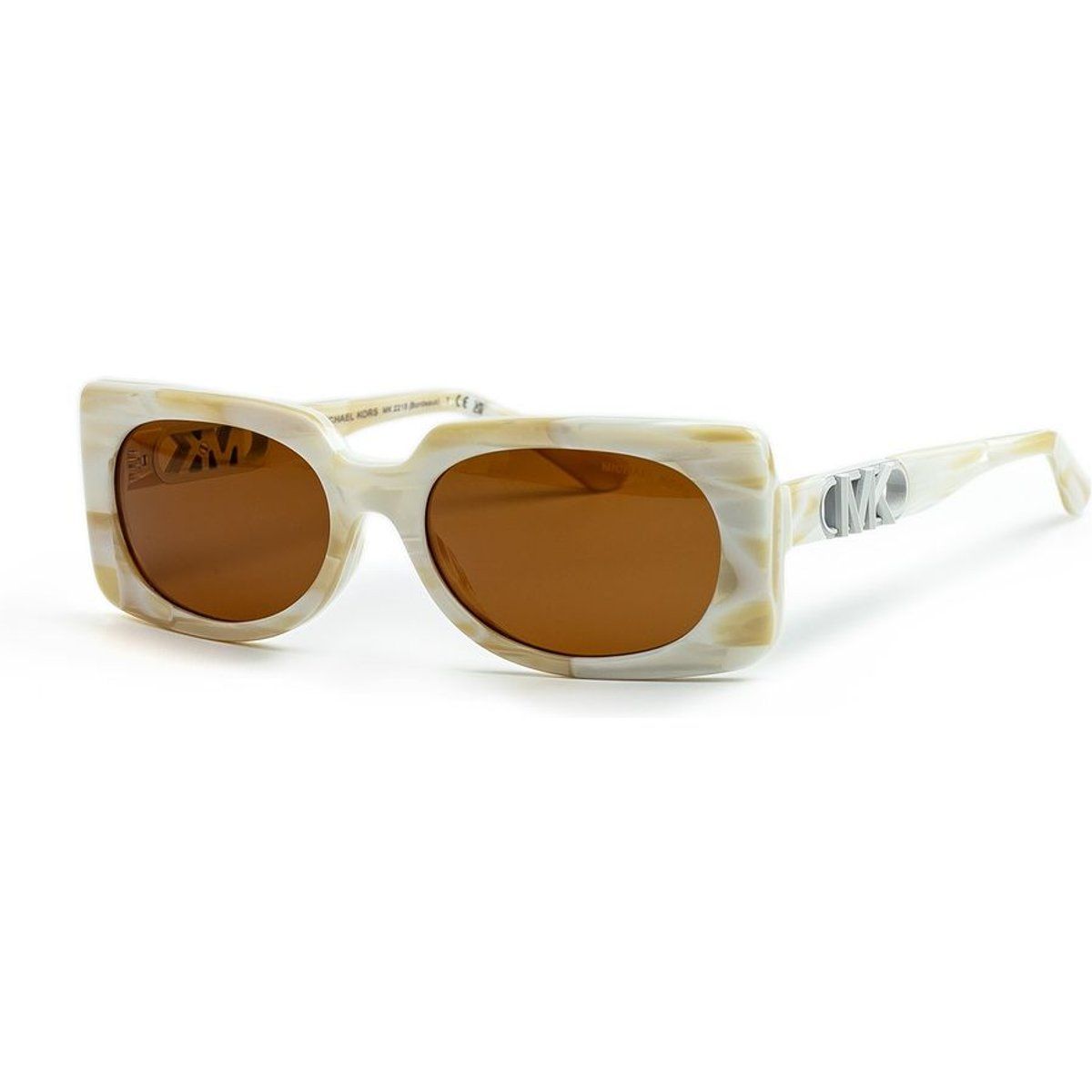 Retro Sonnenbrille mit quadratischem Rahmen und Logo