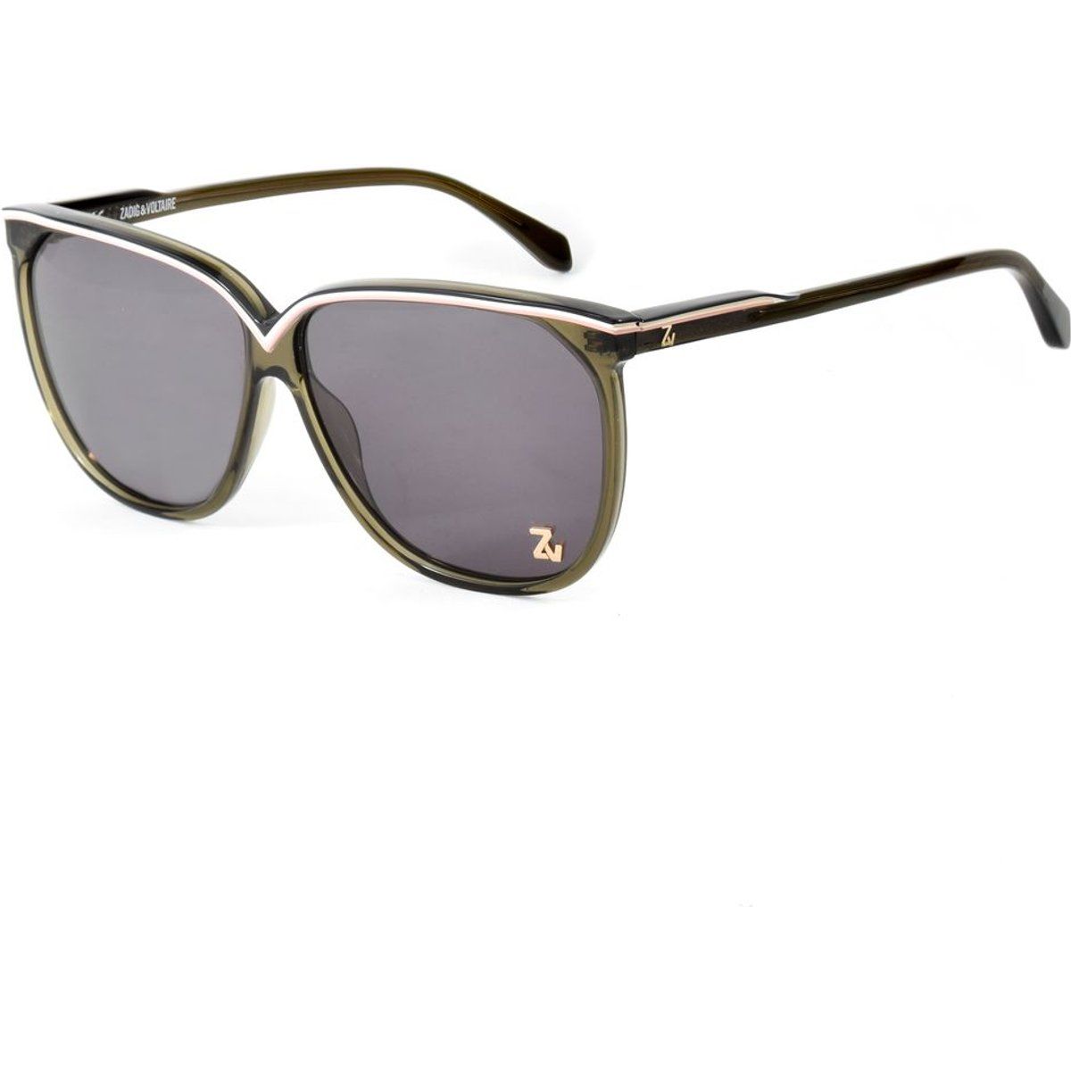 Moderne eckige Acetat-Sonnenbrille