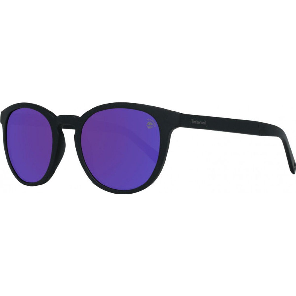 Runde Sonnenbrille mit violetten Gläsern