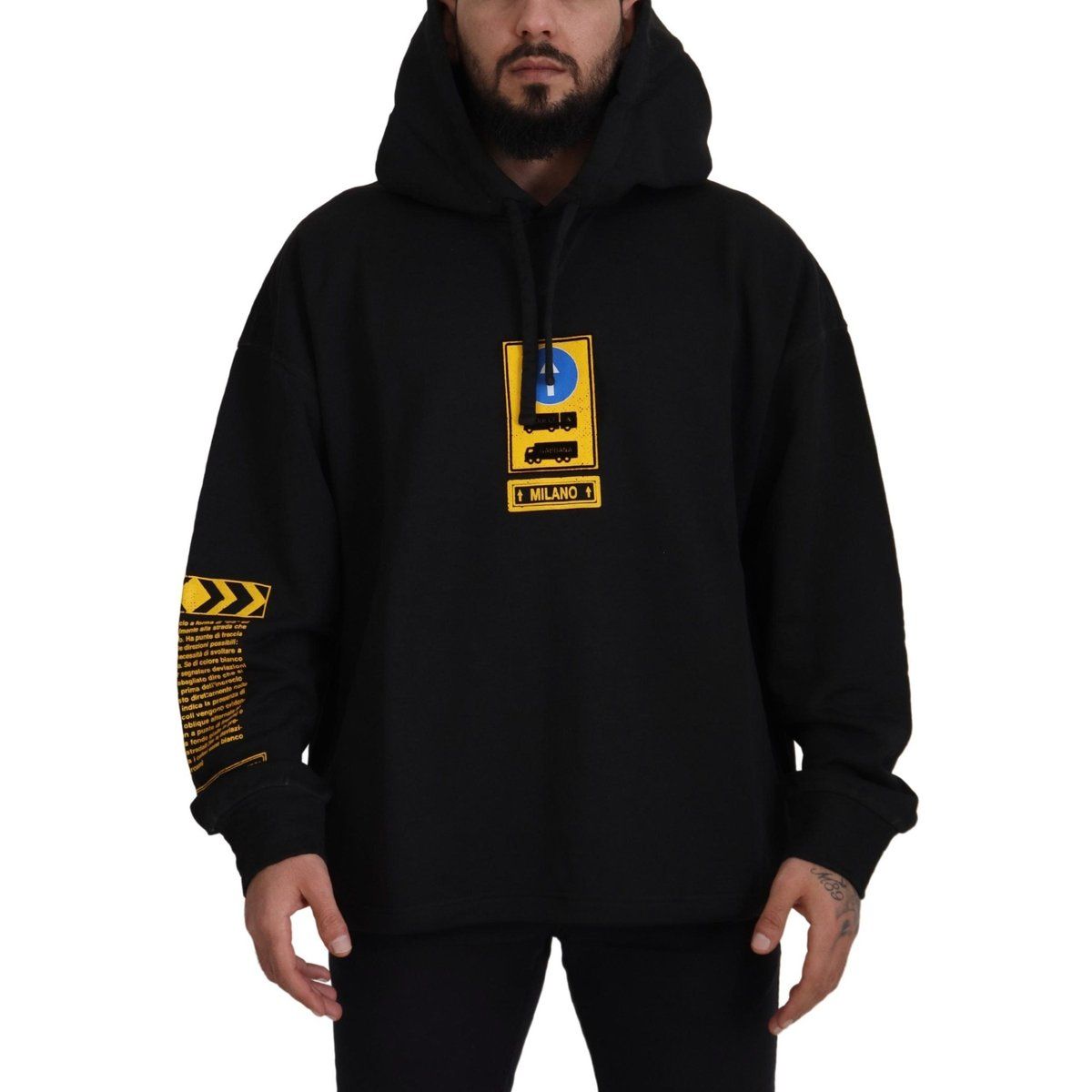 Hoodie aus Baumwolle mit Grafikprint