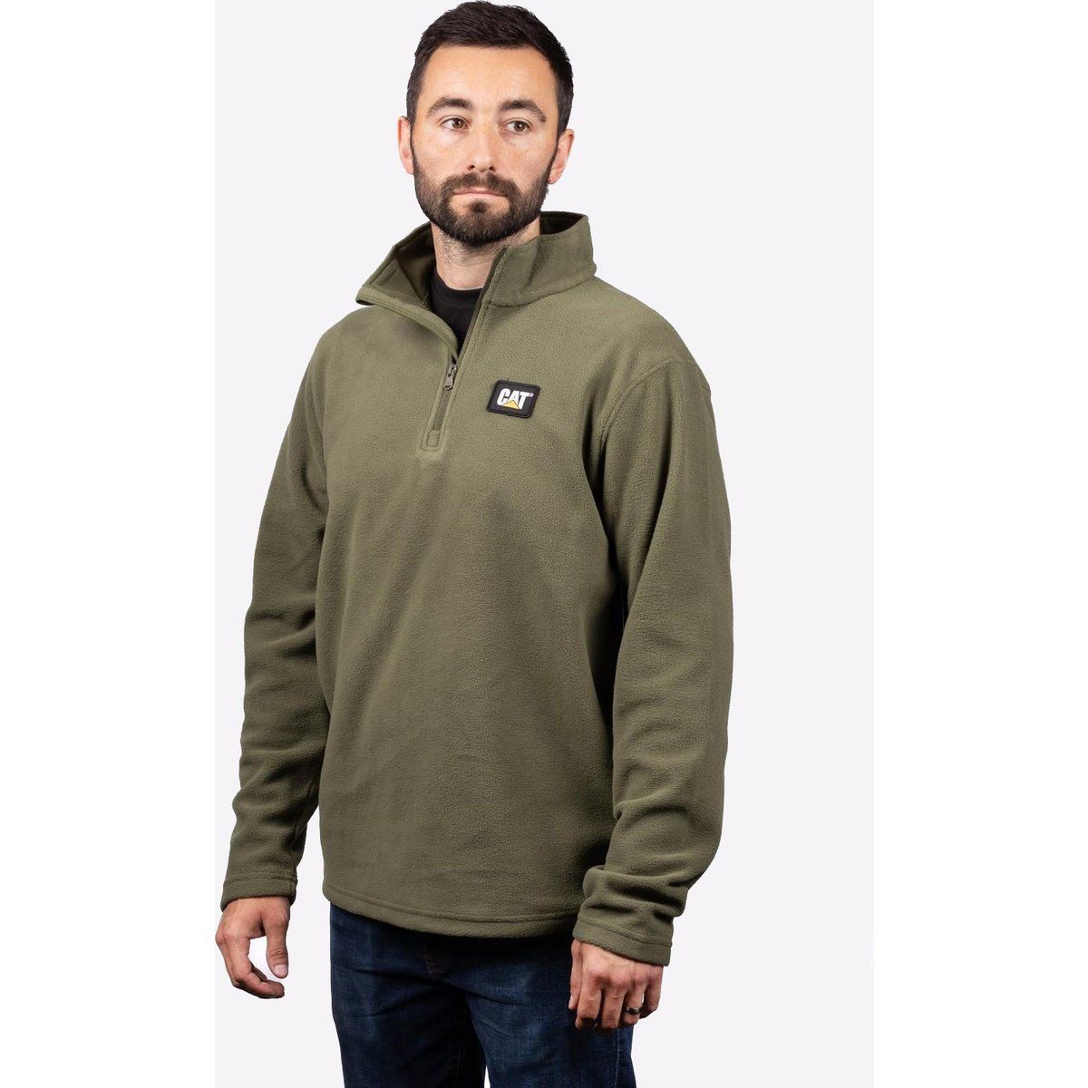Caterpillar Mikrofleece Viertel-Reißverschluss Herren