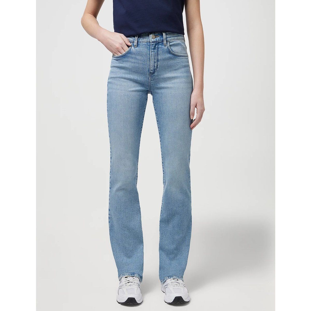 Klassische Bootcut Jeans Mid-Rise Denim