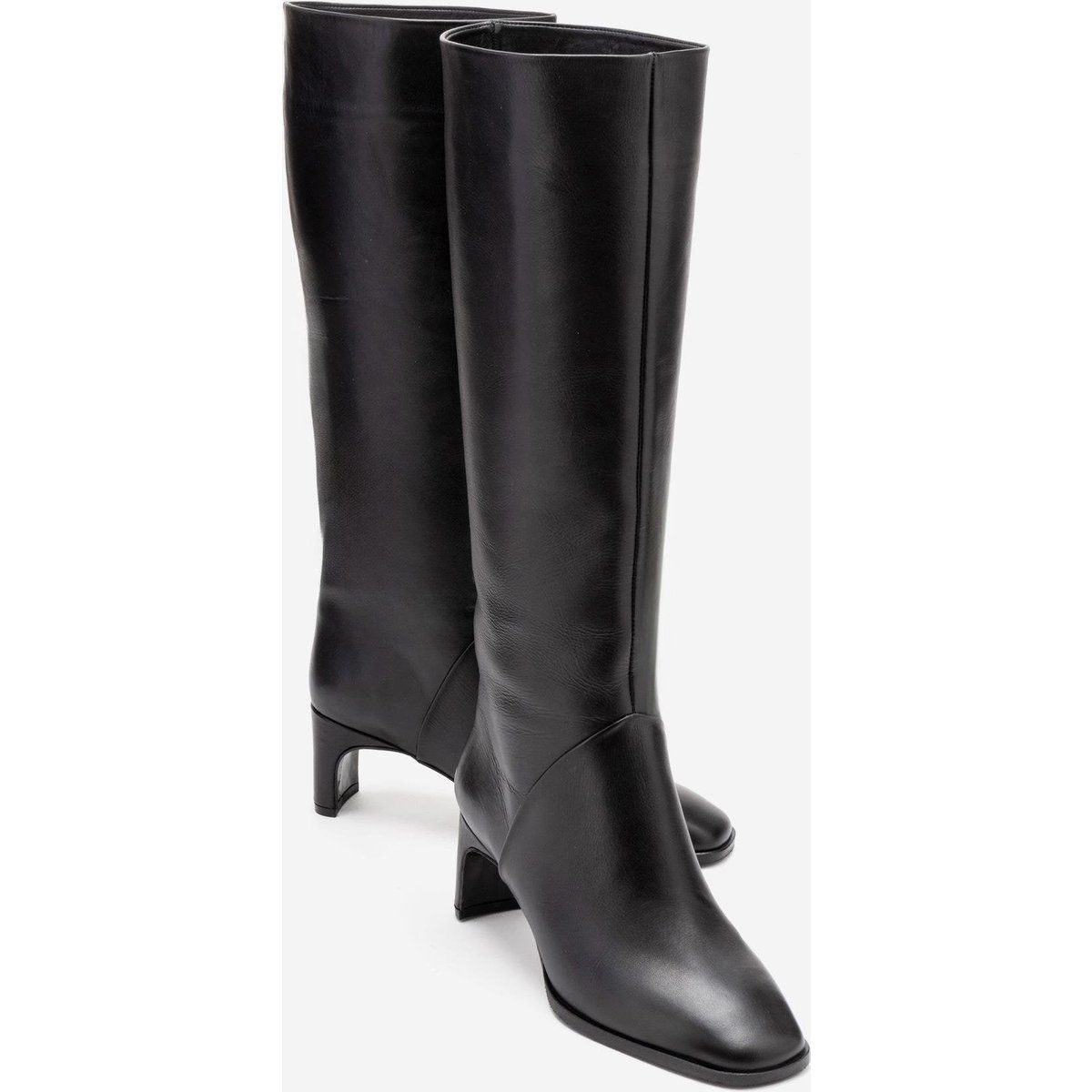 Taly Leder Blockabsatz Kniehoher Stiefel (Damen)