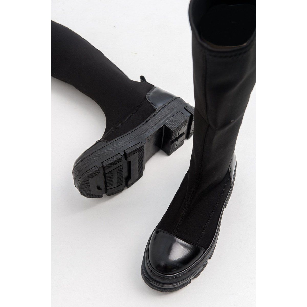 Bella Stretch Scuba Kniehoher Stiefel