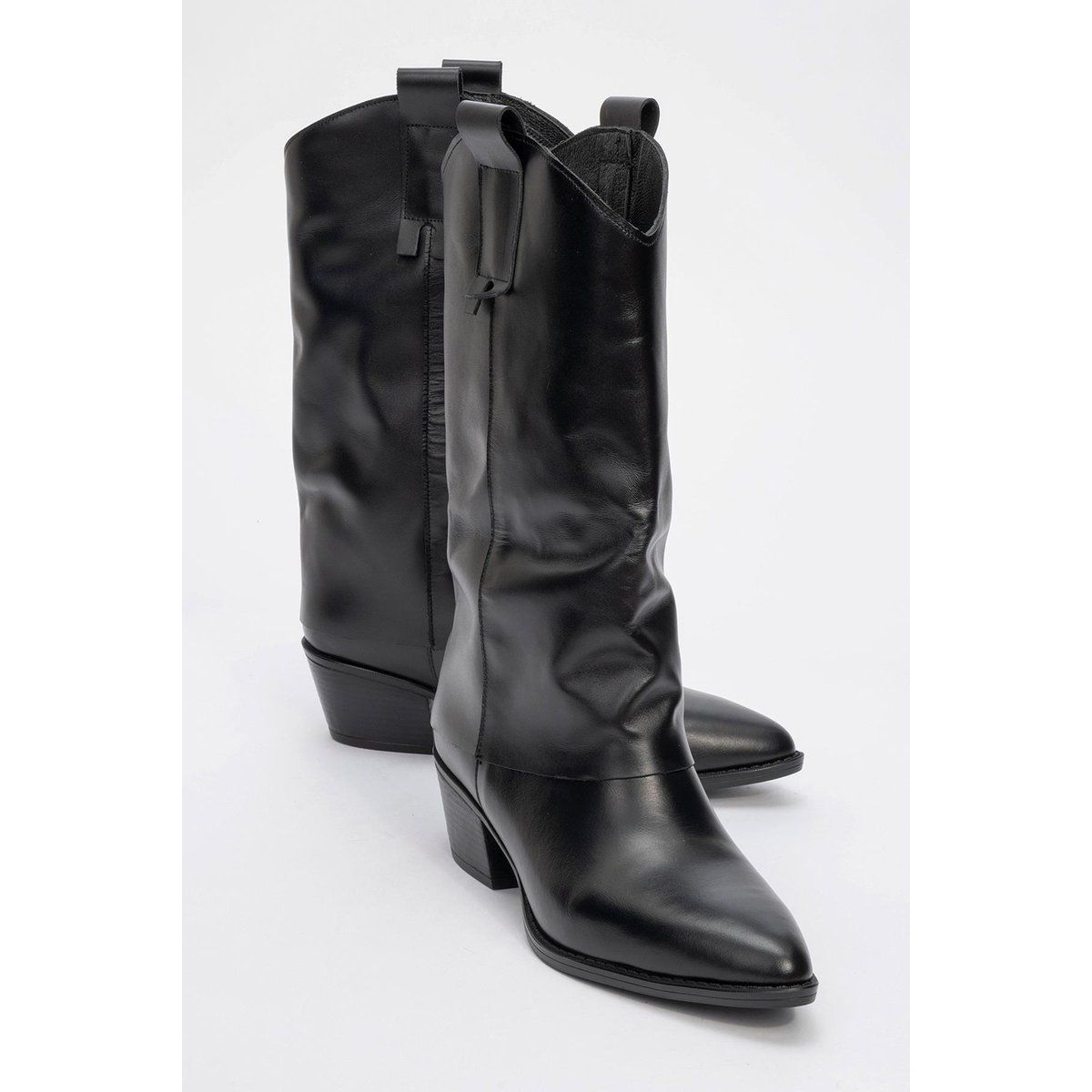 Teodora Leder Blockabsatz Stiefel (Damen)