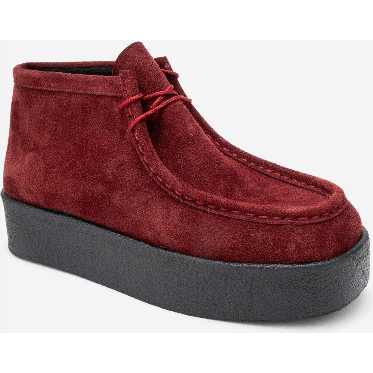 Melia Leder-Plateaustiefel (Damen)