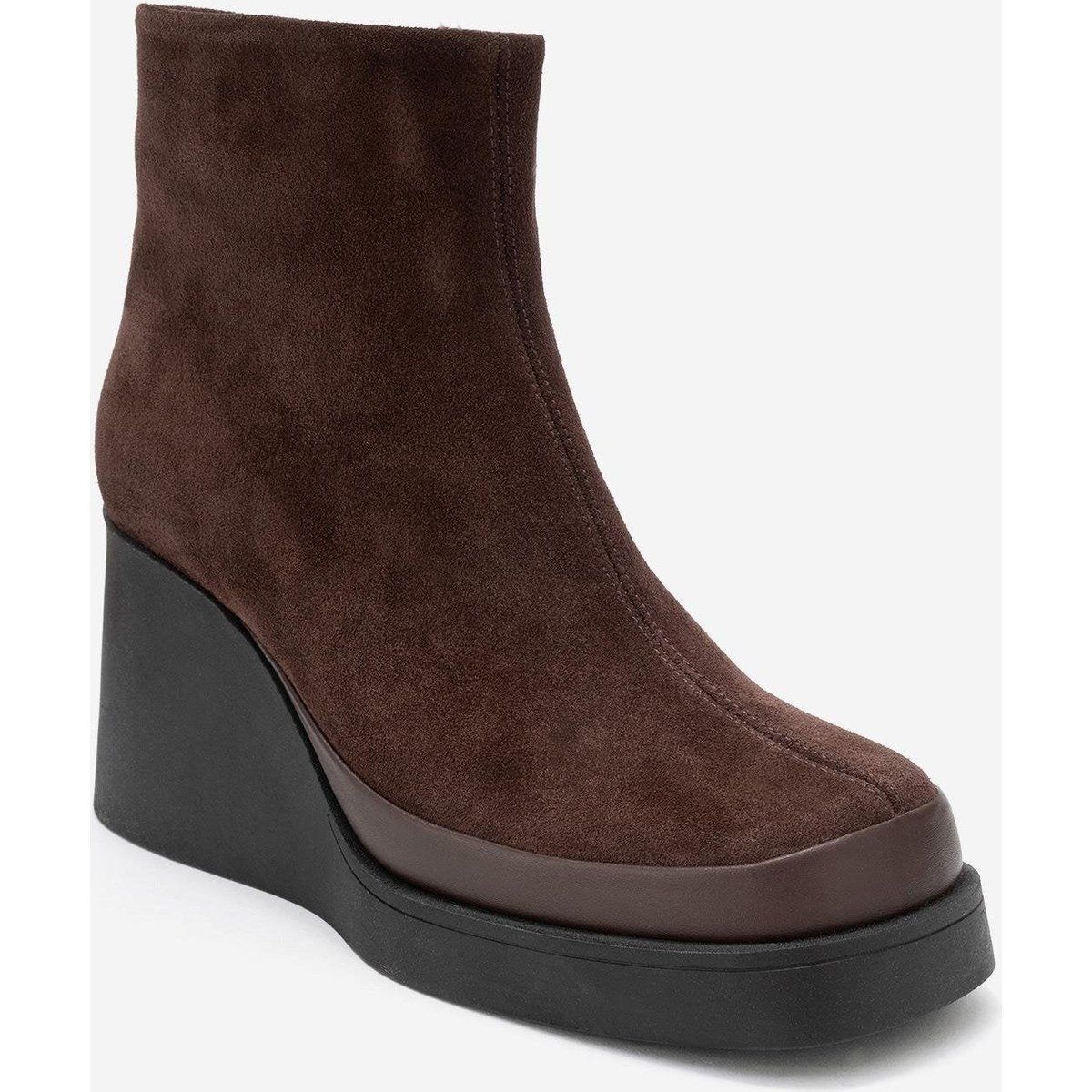 Livia Leder-Keilabsatz-Stiefel (Damen)