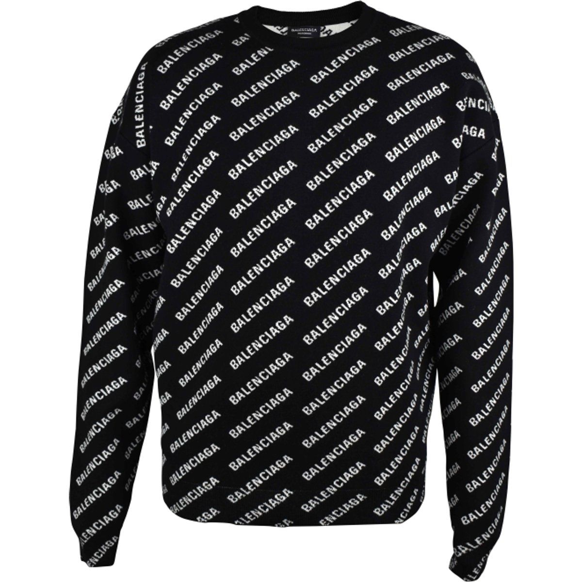 Jacquard-Strick mit diagonalem Monogramm