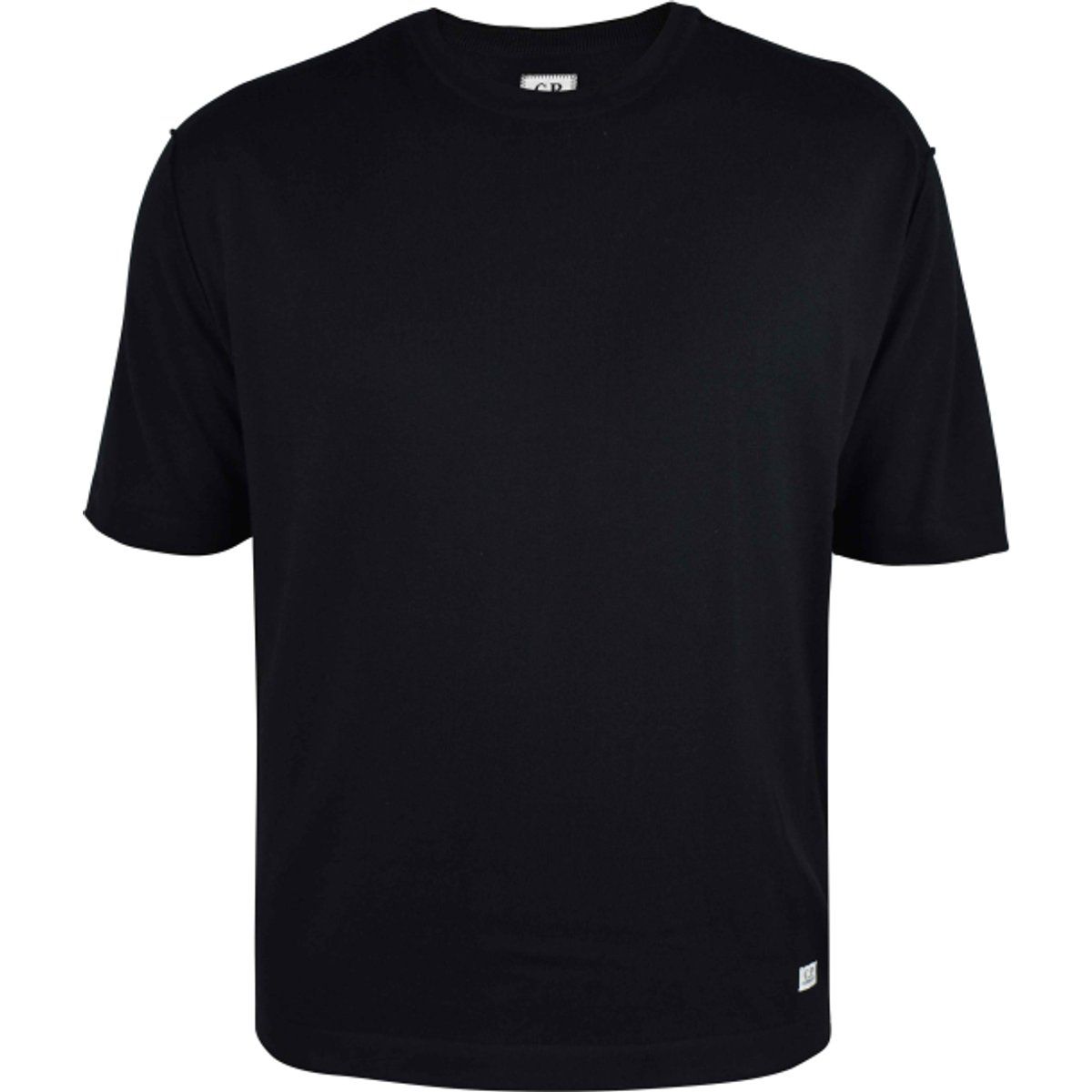 Baumwoll Strick T-Shirt mit lockerem Schnitt