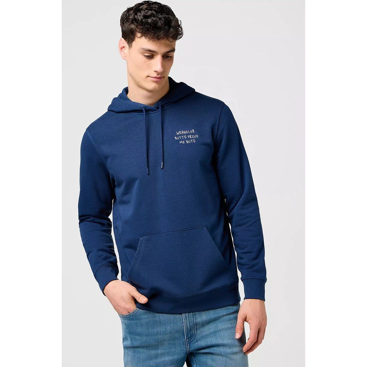 Kapuzenpullover mit Grafikstickerei