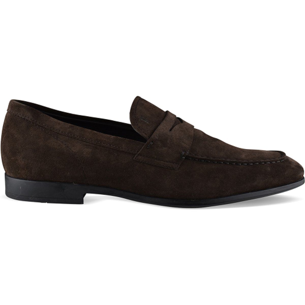 Wildleder Penny Loafers mit T-Logo