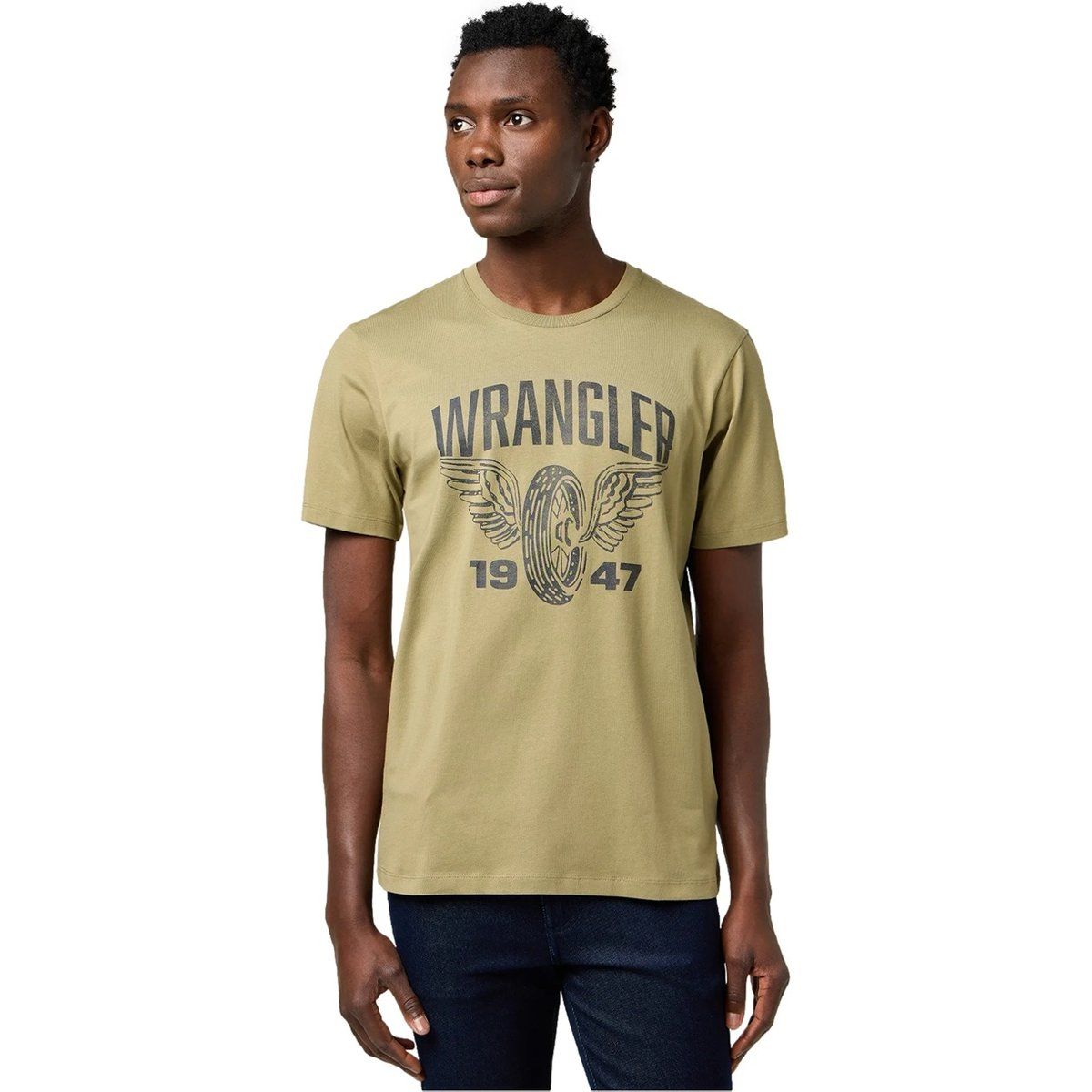 Vintage Kurzarmshirt mit Grafikprint