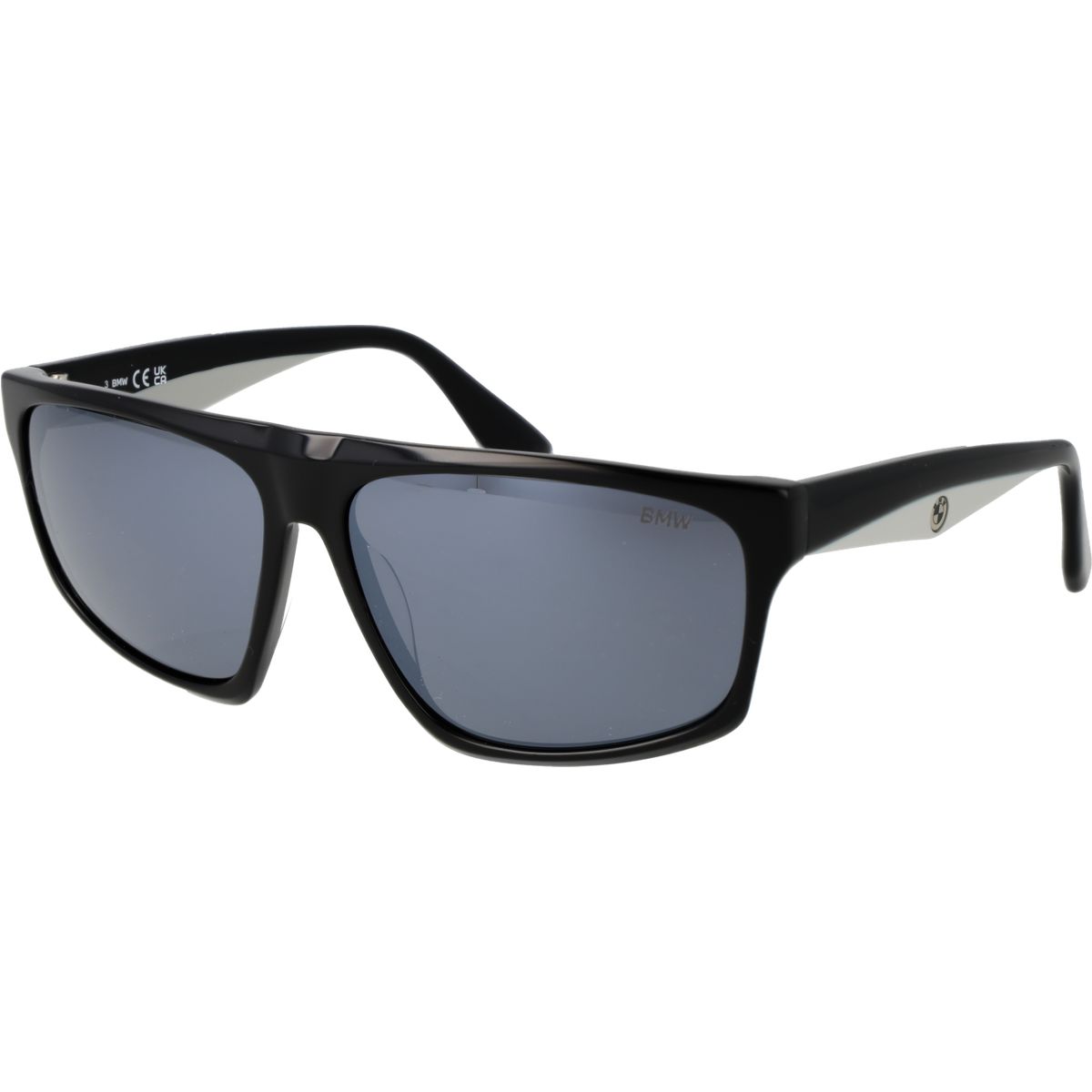 Schwarze polarisierte Sonnenbrille mit quadratischem Rahmen