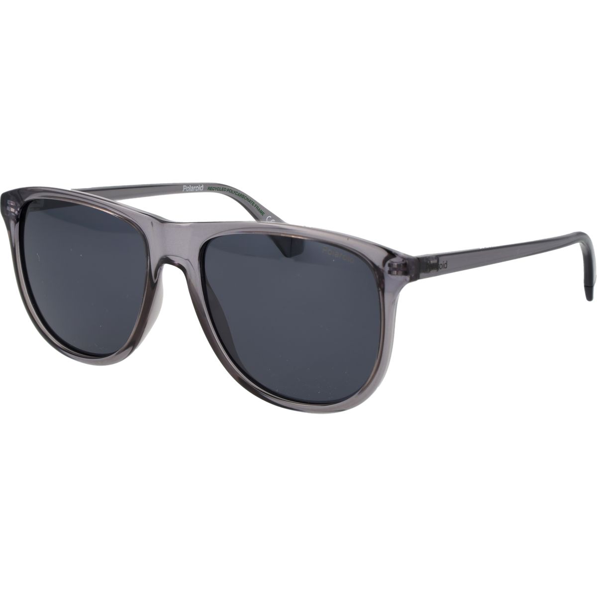 Quadratische graue Vollrand-Sonnenbrille