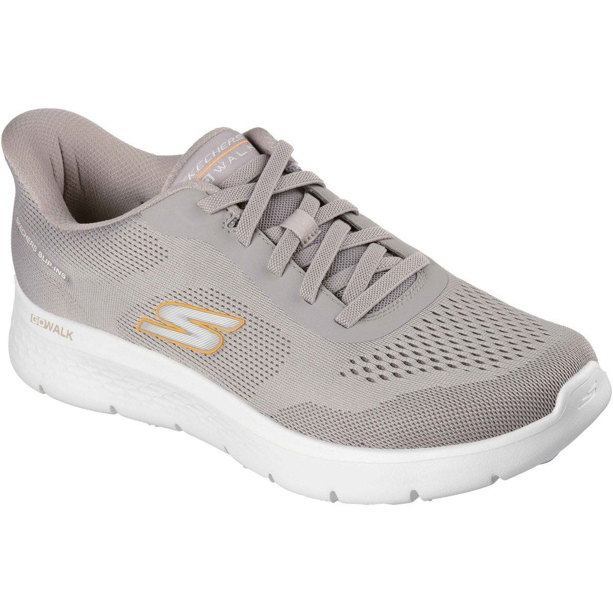 Skechers Go Walk Flex Polyester Herren Taupe Sneakers