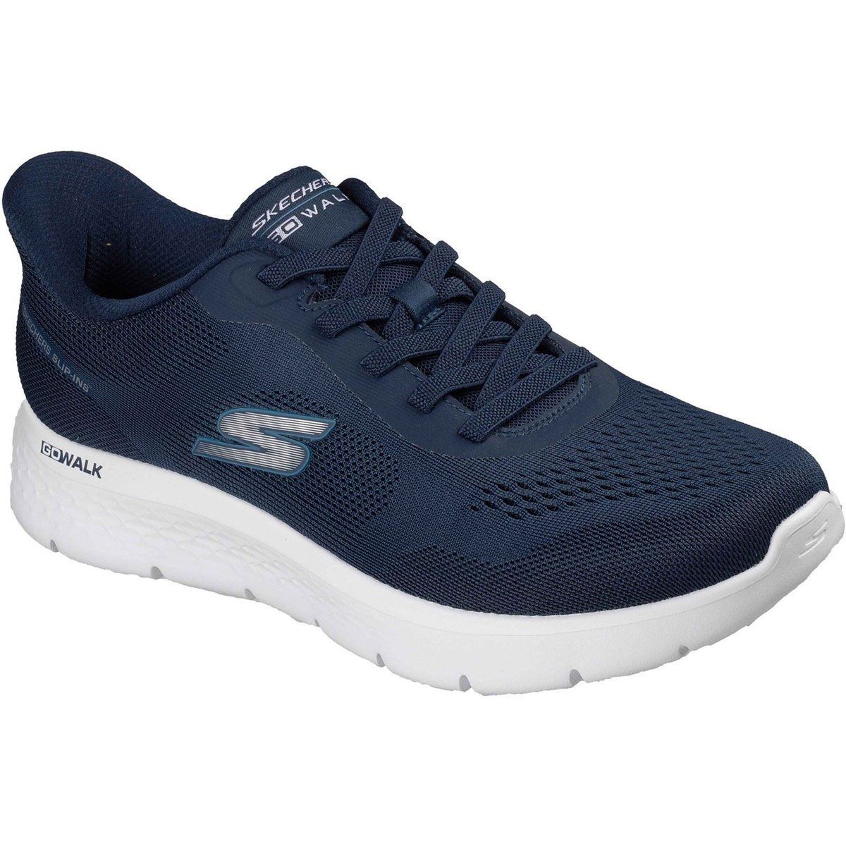 Skechers Go Walk Flex Polyester Herren Sneakers in Marineblau