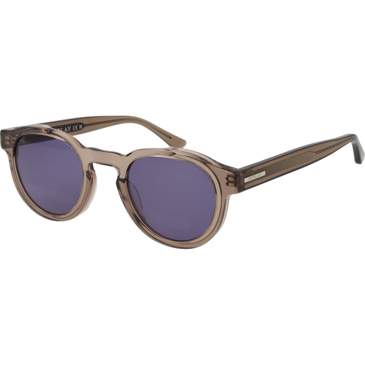 Runde Sonnenbrille mit getönten Gläsern