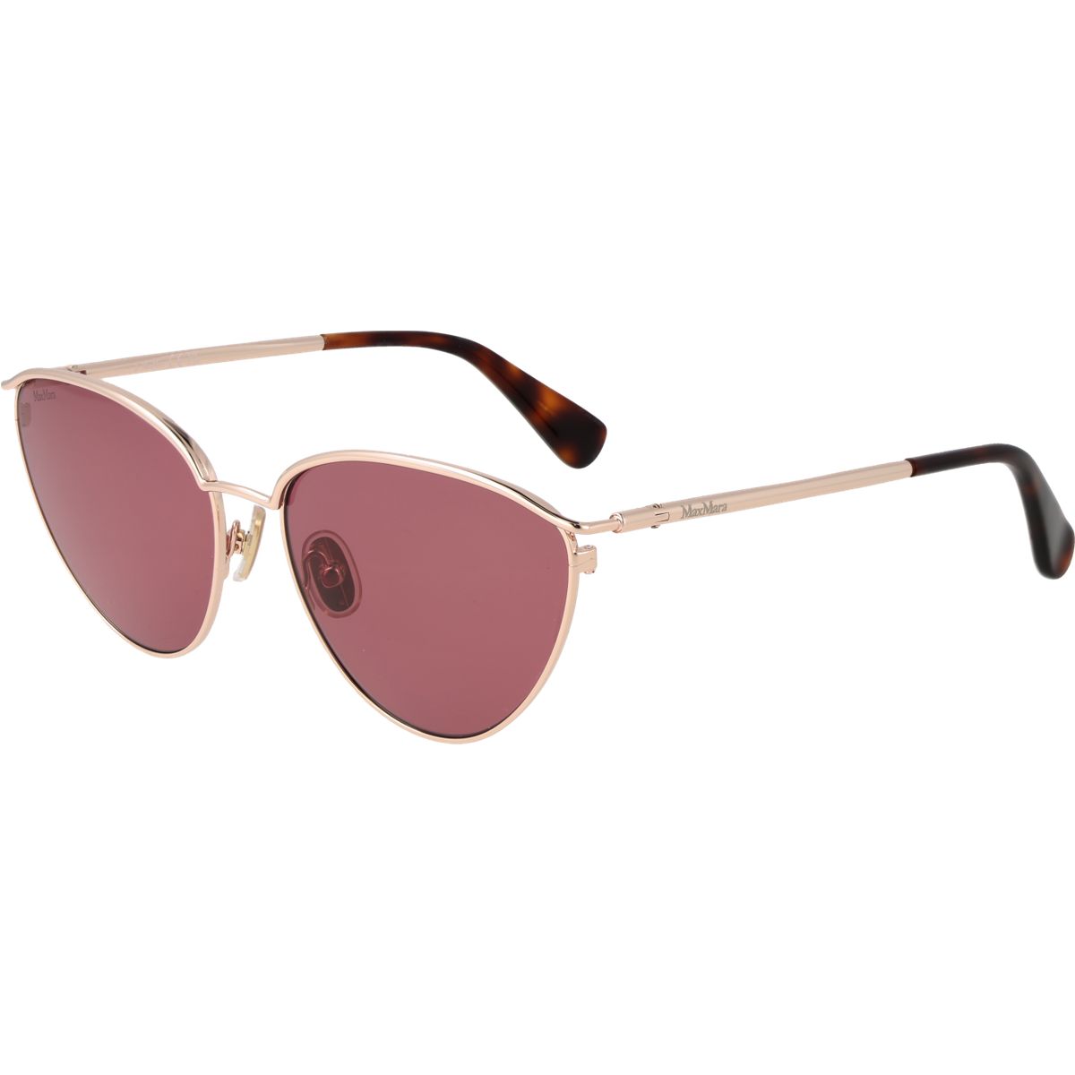Cat-Eye Sonnenbrille mit goldenem Rahmen
